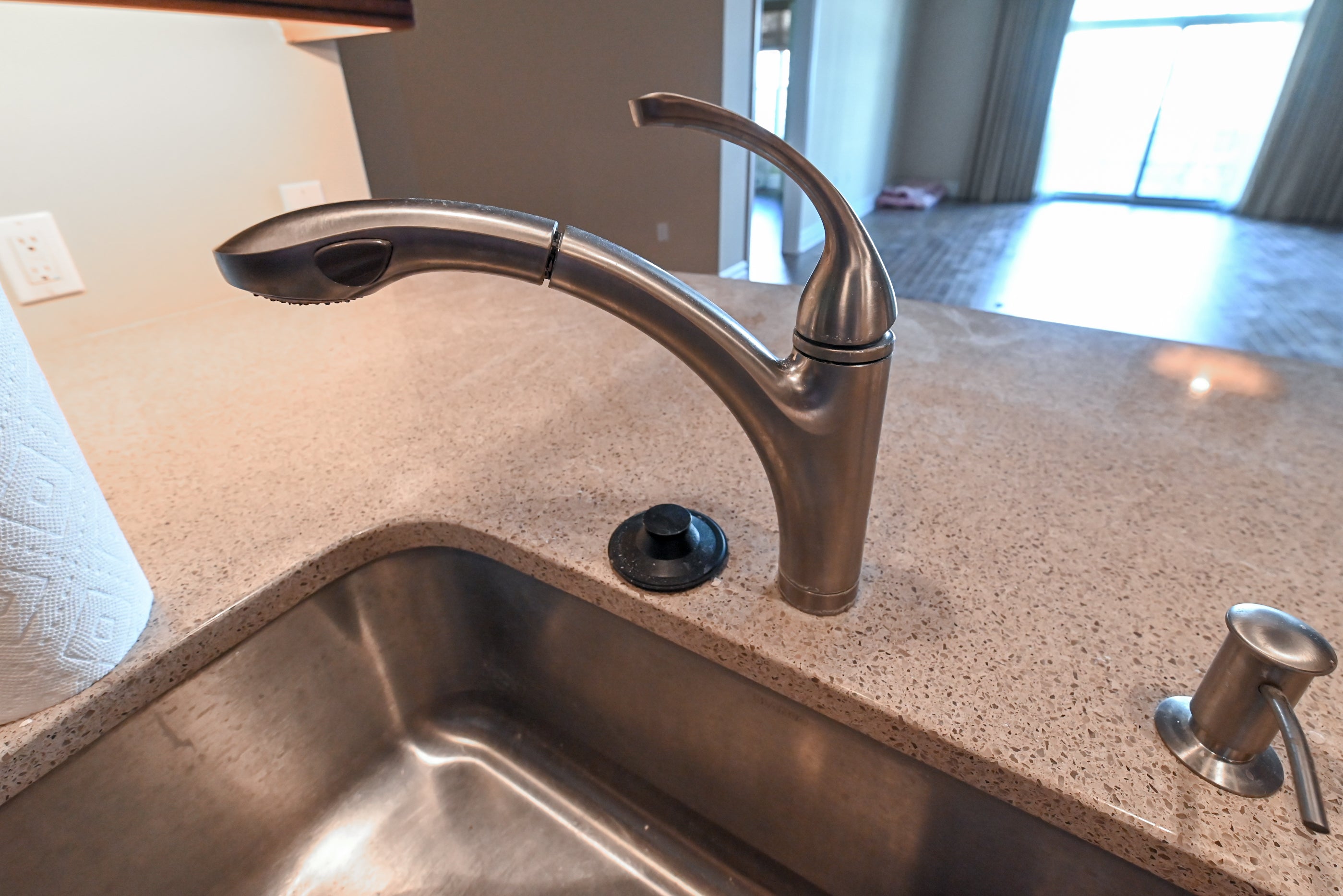 Chocolate European Coffee Traditional Pre-Owned Kitchen W/ Dry Bar