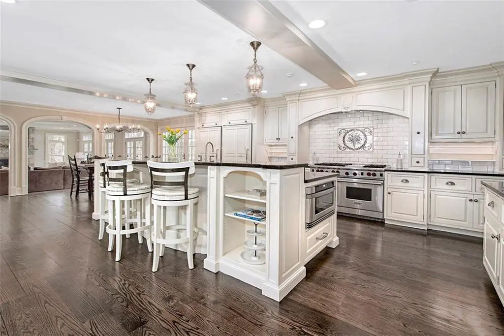 Rutt Traditional White Kitchen with Butler's Pantry, 48" Wolf Range & Sub-Zero Refrigerators