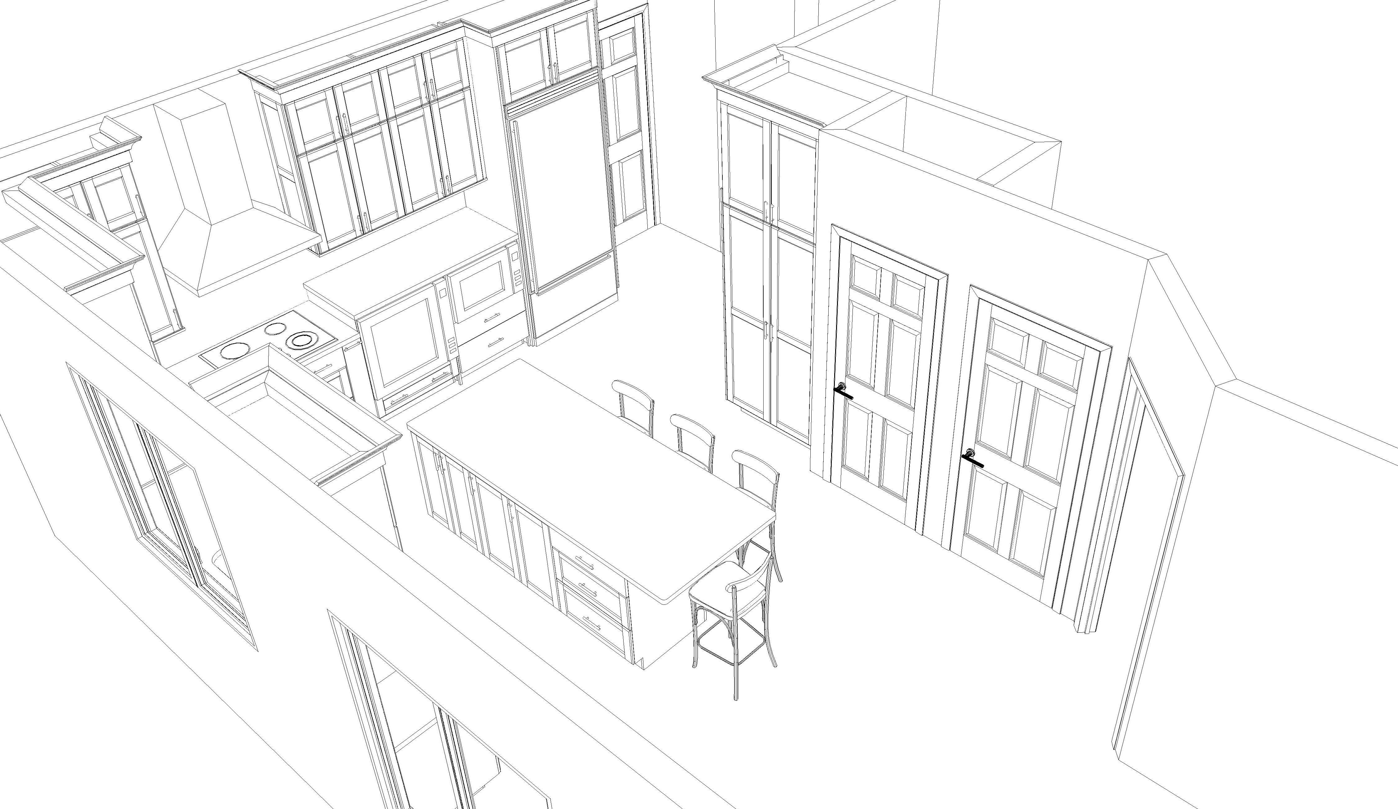 Showplace Modern Maple Wood with Nutmeg Stain Partial Kitchen Cabinets 