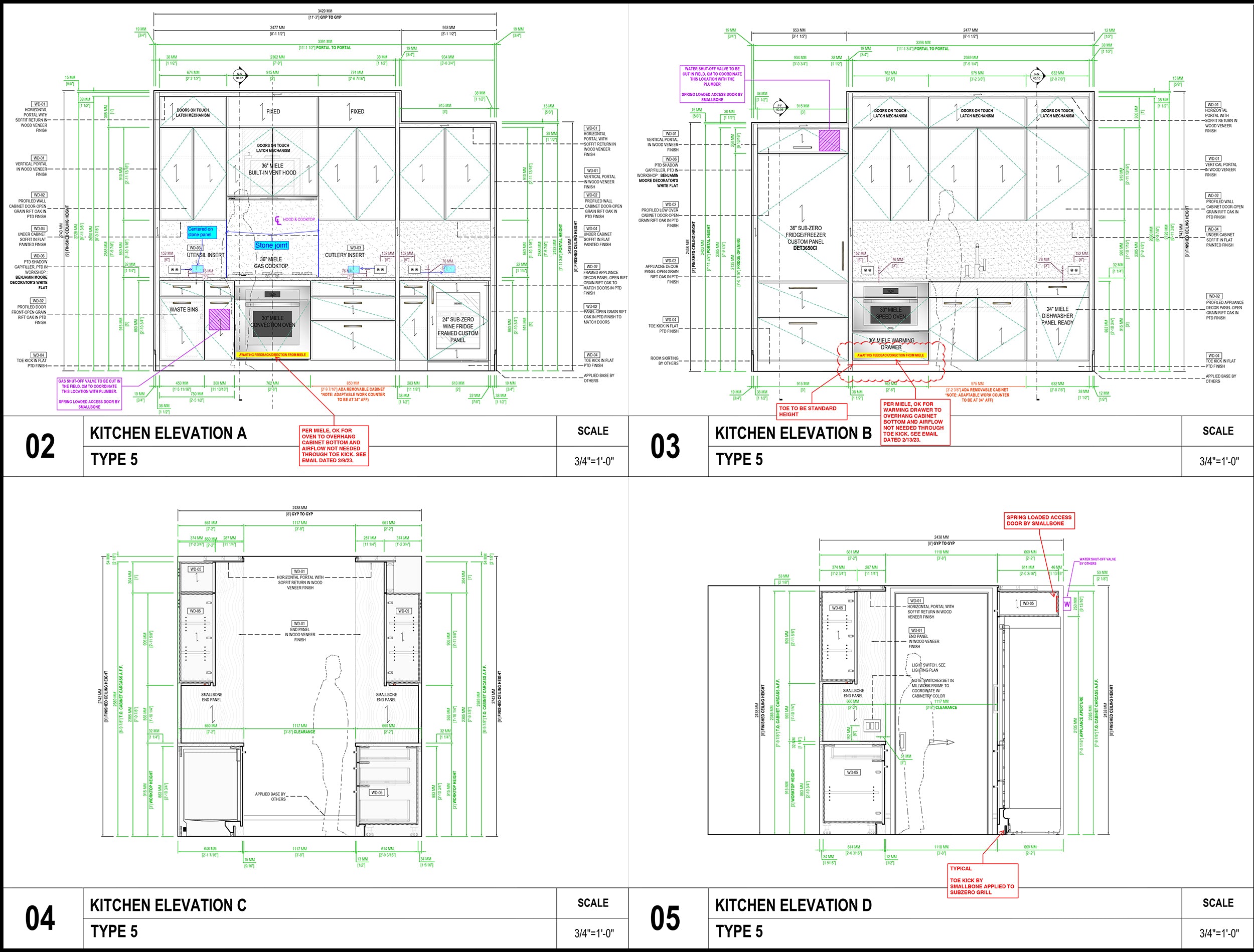 Smallbone Transitional White Oak Kitchen - Cabinetry Only - New in Box
