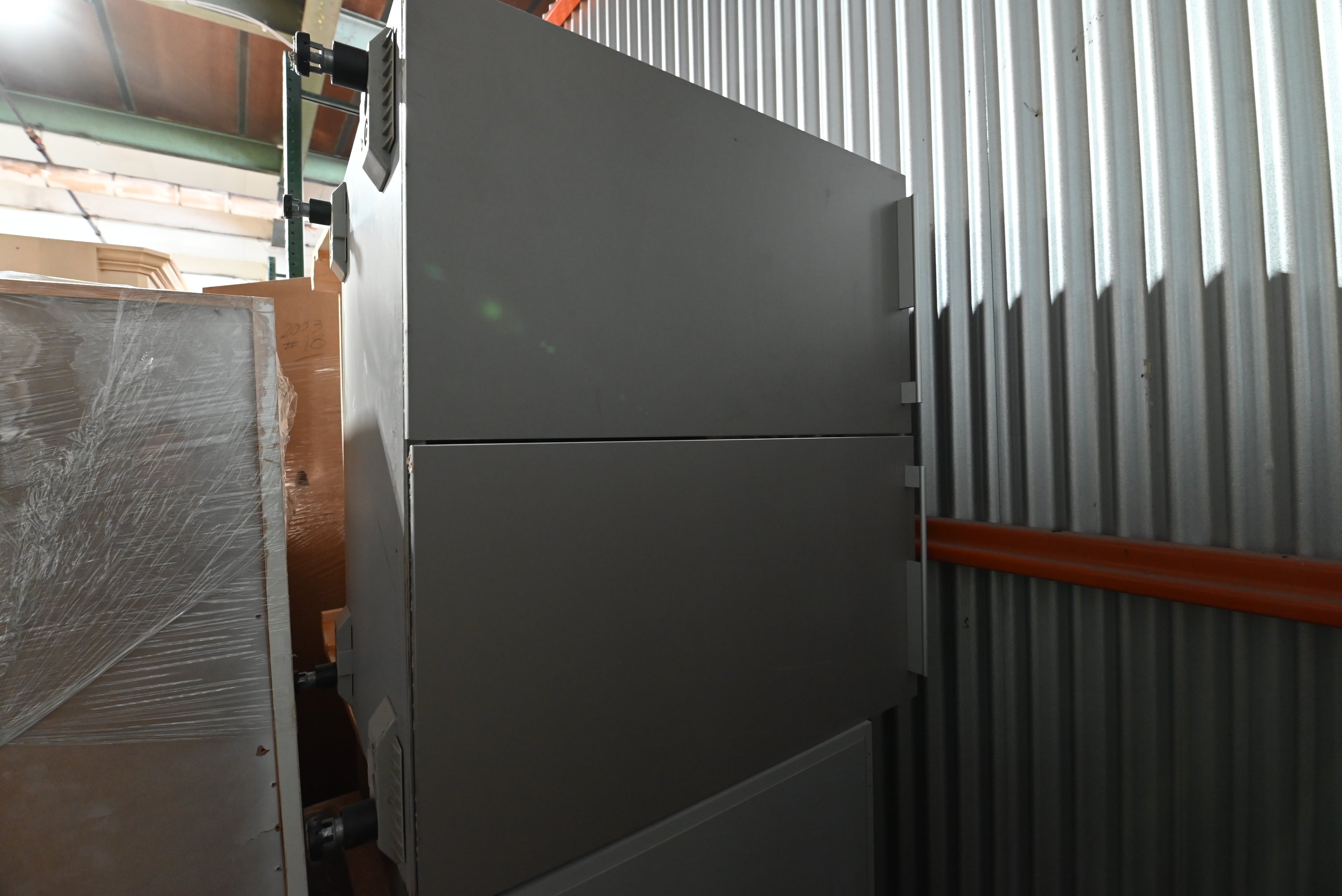 Bulthaup Modern Matte Grey Kitchen with Stone Countertops & Appliances