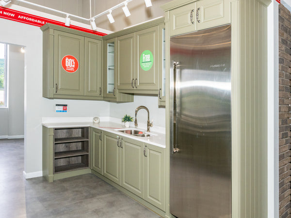 Wren Georgian Juratek Olive Green Matte Kitchen
