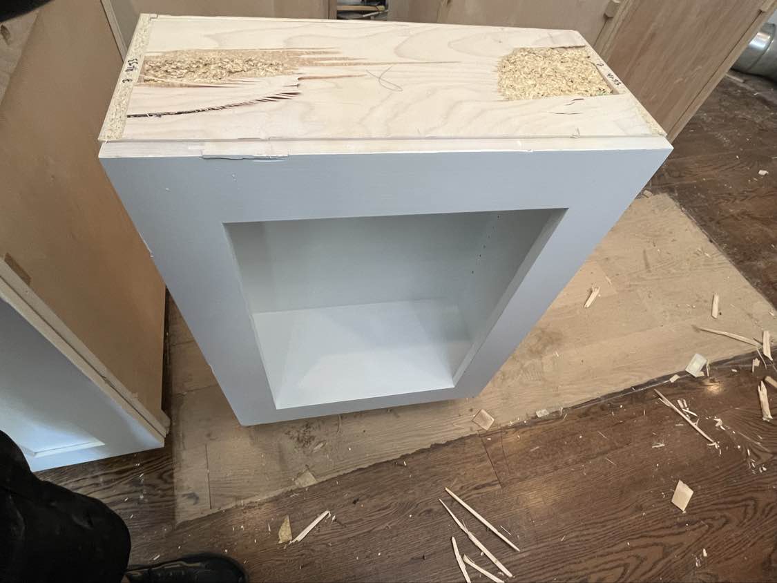 Rutt Transitional White Kitchen with Island, Wet Bar, Granite Countertops & Appliances