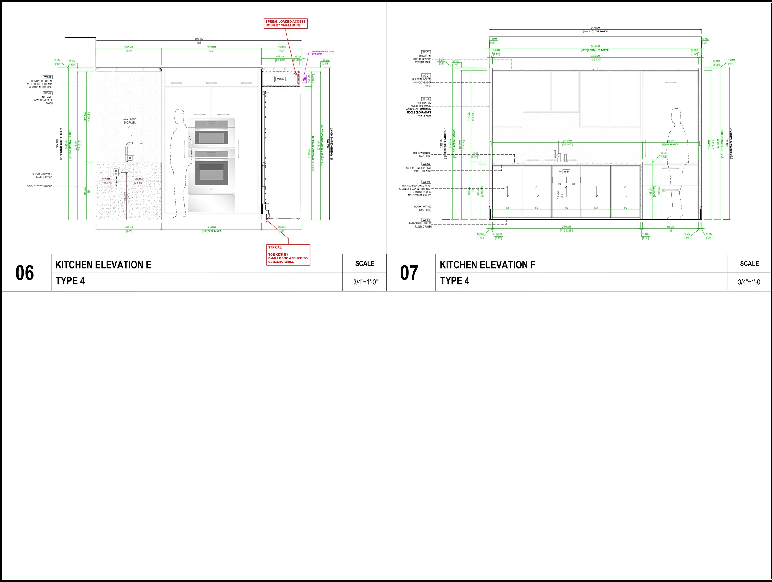 Smallbone Transitional White Oak Kitchen with Island Peninsula- Cabinetry Only - New in Box