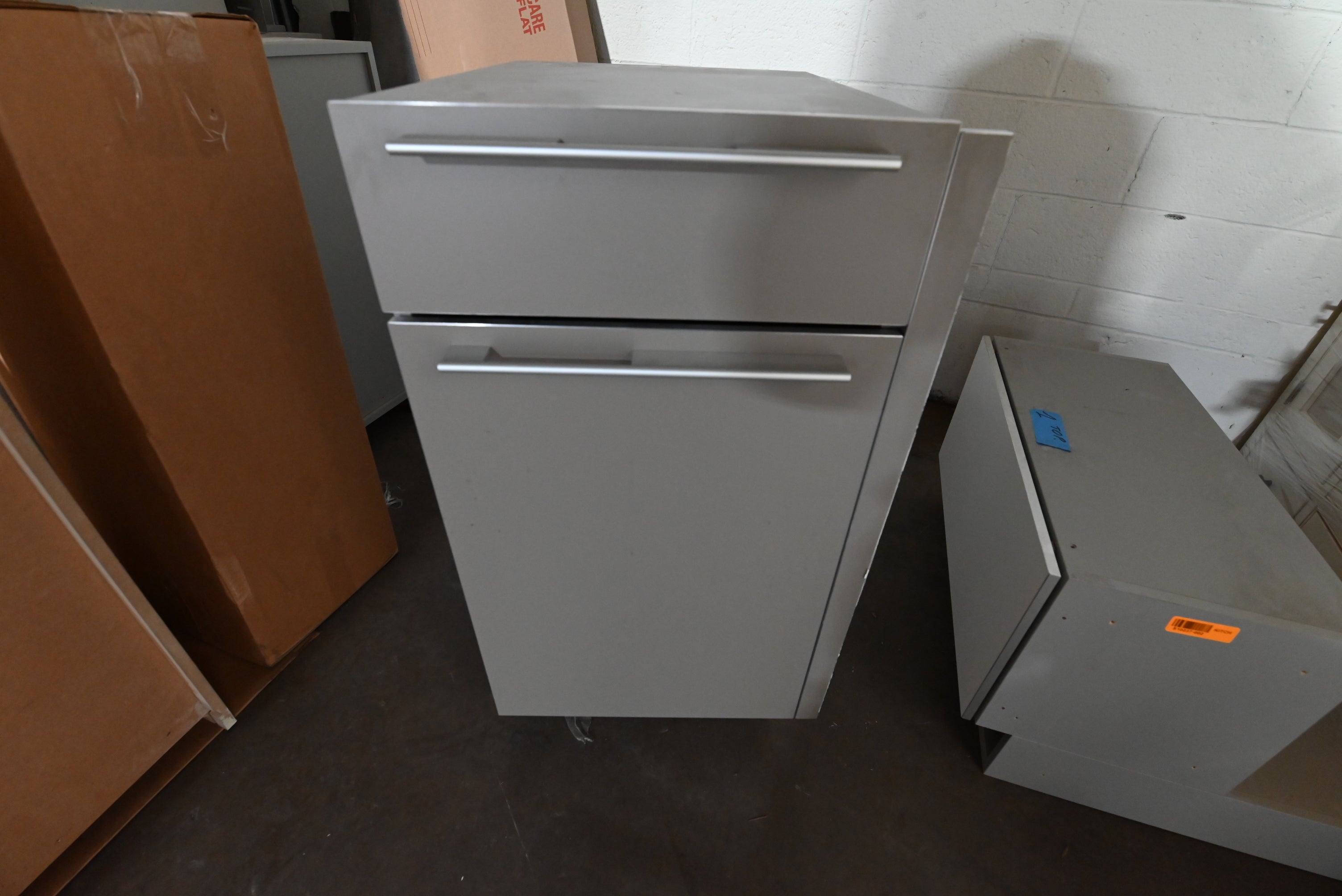 Bulthaup Modern Matte Grey Kitchen with Stone Countertops & Appliances