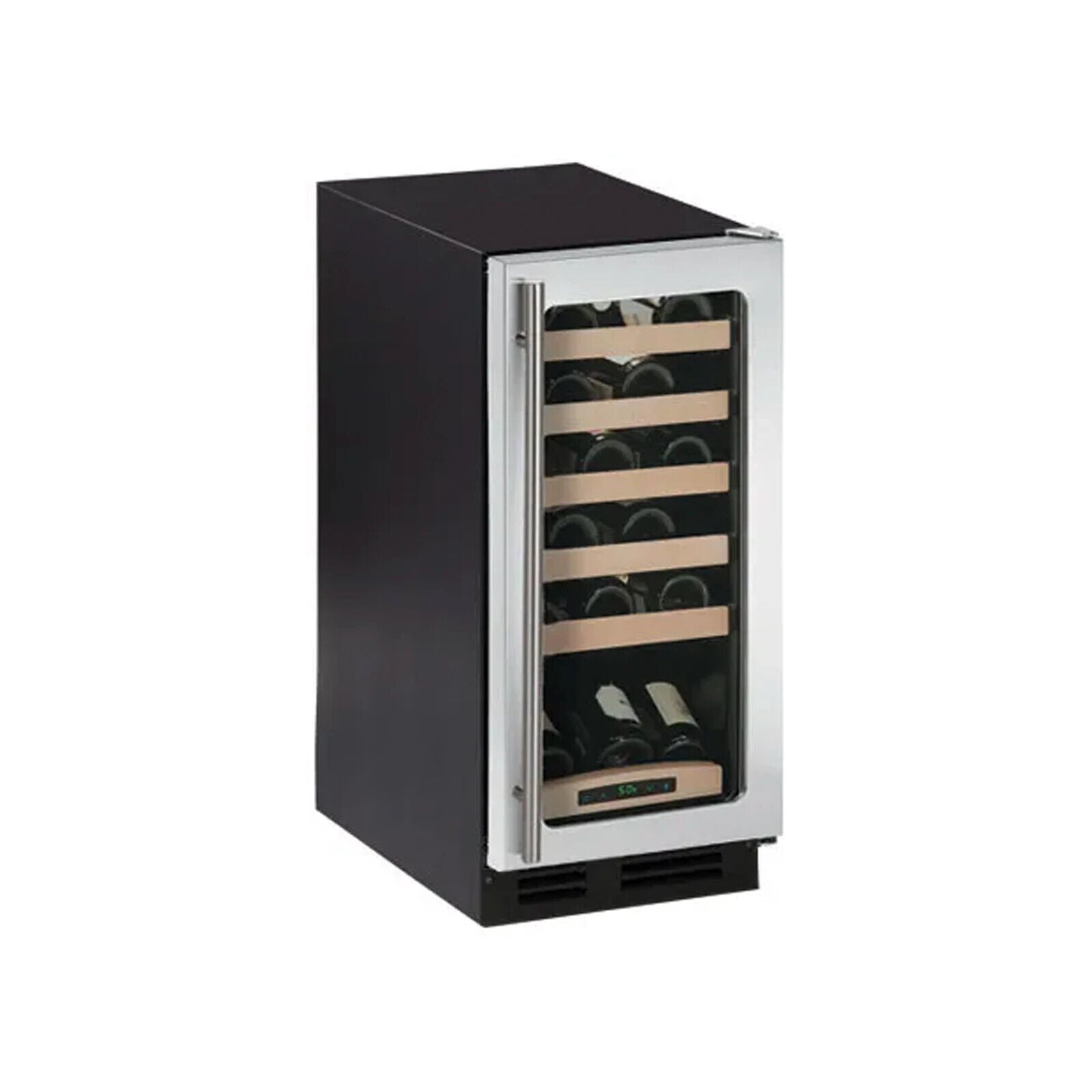 U-Line U2115WCS00 15" Stainless Steel Glass Door Built-in Wine Storage