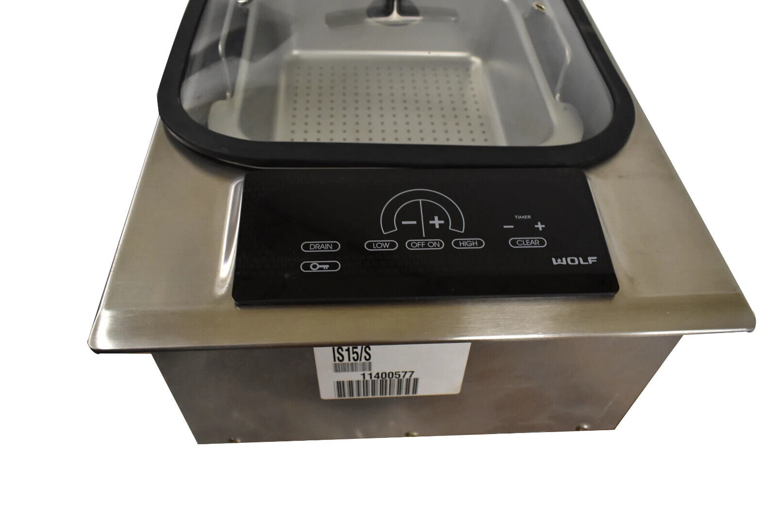 Wolf IS15/S 15" Stainless Steel Electric Steamer Module