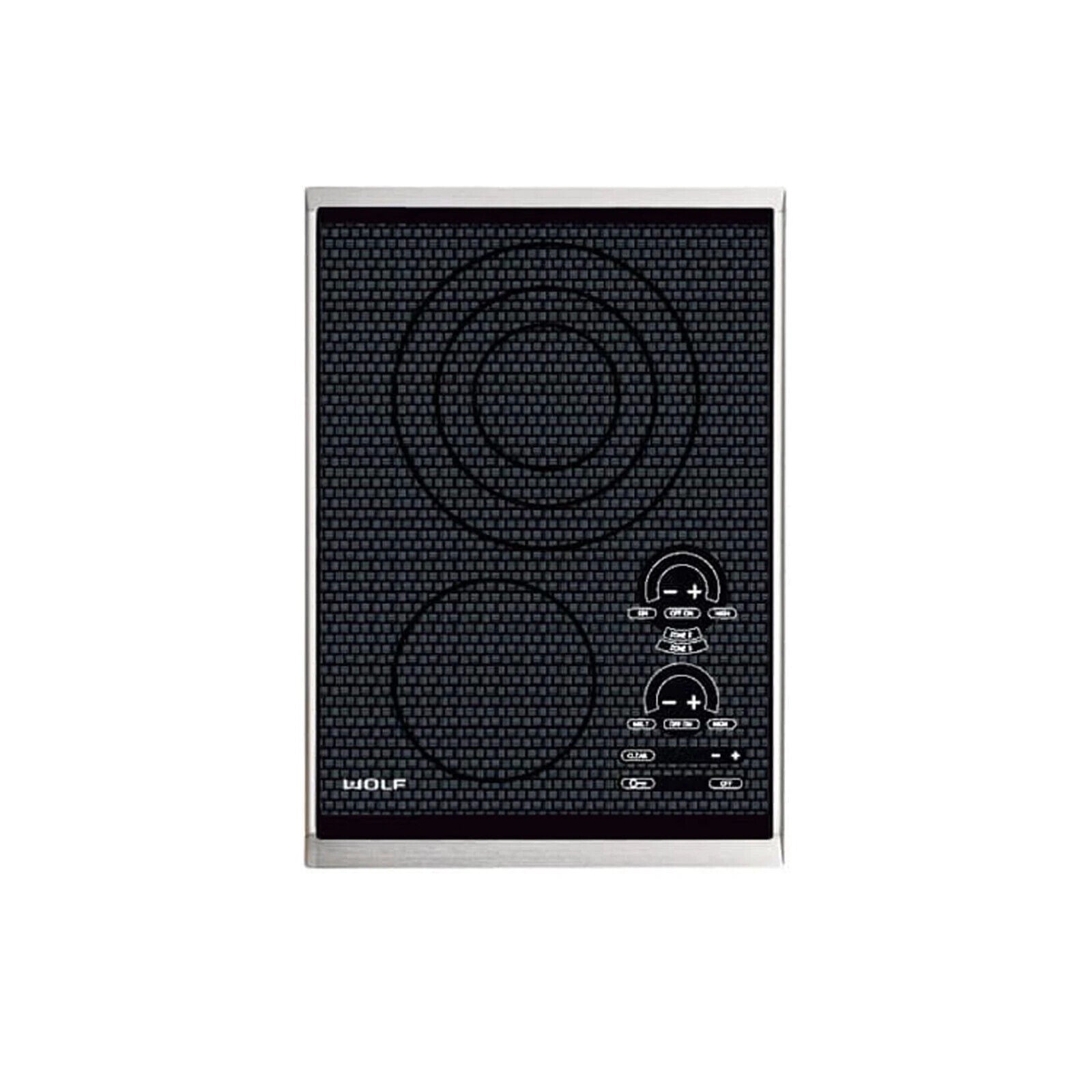 Wolf CT15E/S 15" Black Smoothtop Electric Cooktop