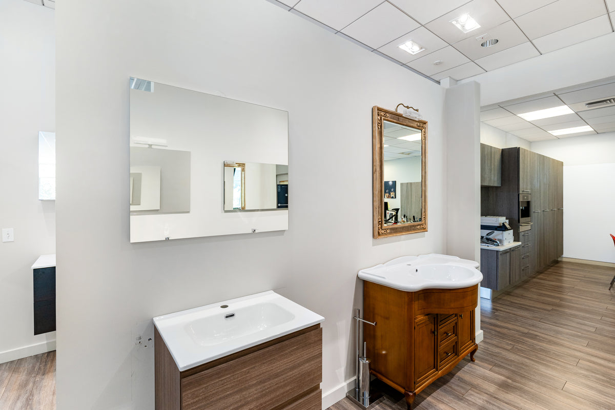 Modern 24" Two Drawer Single Floating Vanity with Integrated Sink Top