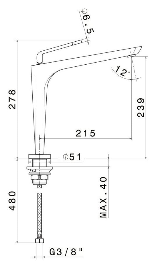 Newform O'Rama 68700.31.028 Brushed Nickel Single Lever Faucet with Adjustable Aerator