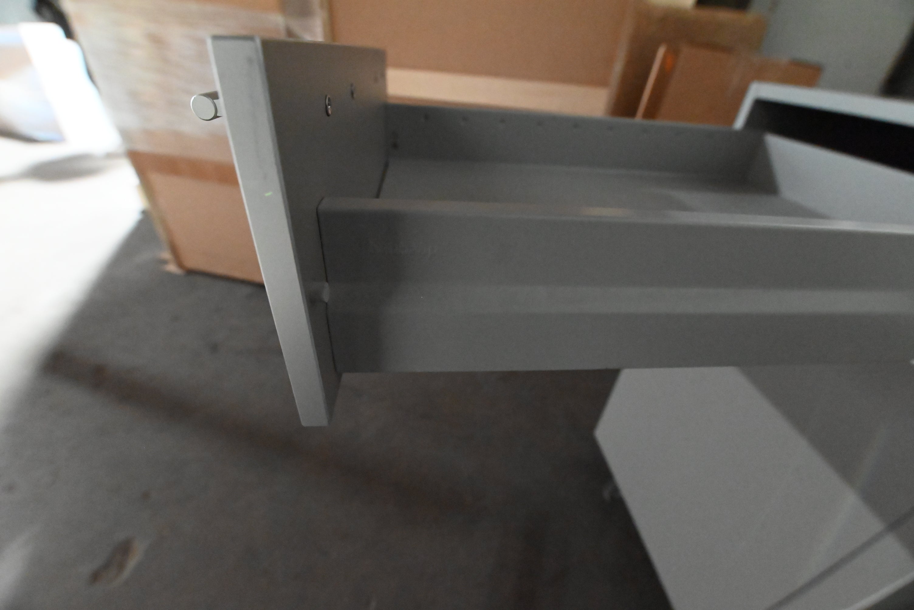 Bulthaup Modern Matte Grey Kitchen with Stone Countertops & Appliances