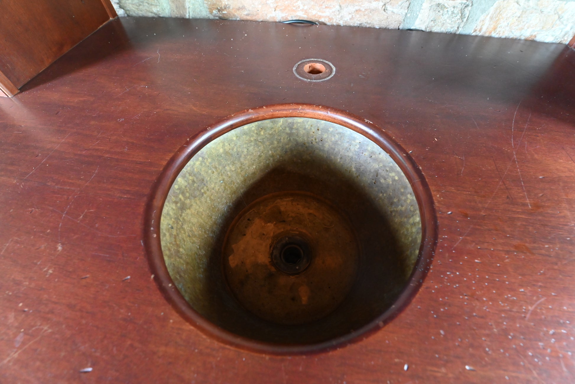 Traditional Wooden Wet Bar with Sink