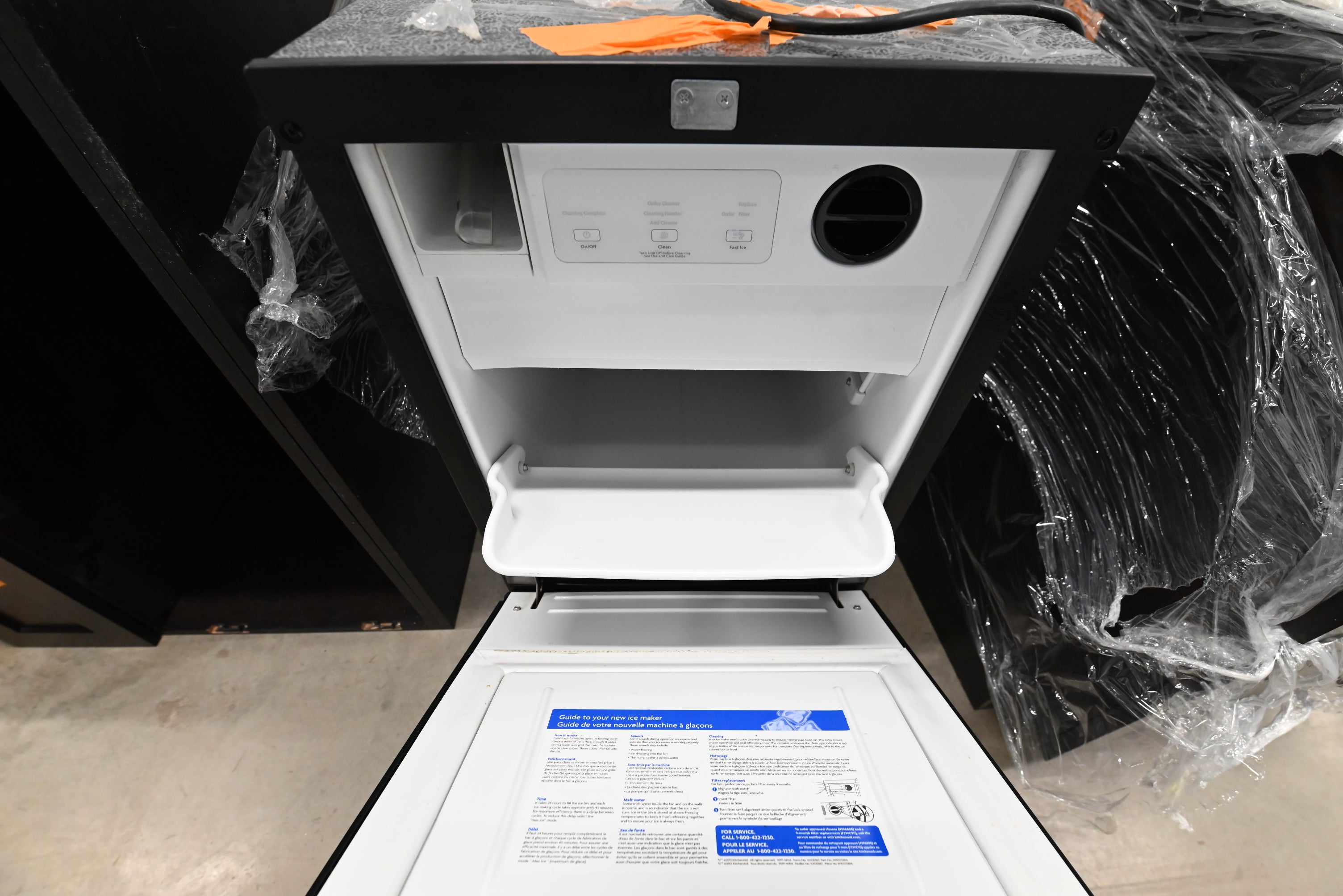 Transitional Dark Wooden Brown Kitchen with Island, Marble Countertops & Luxury Appliances
