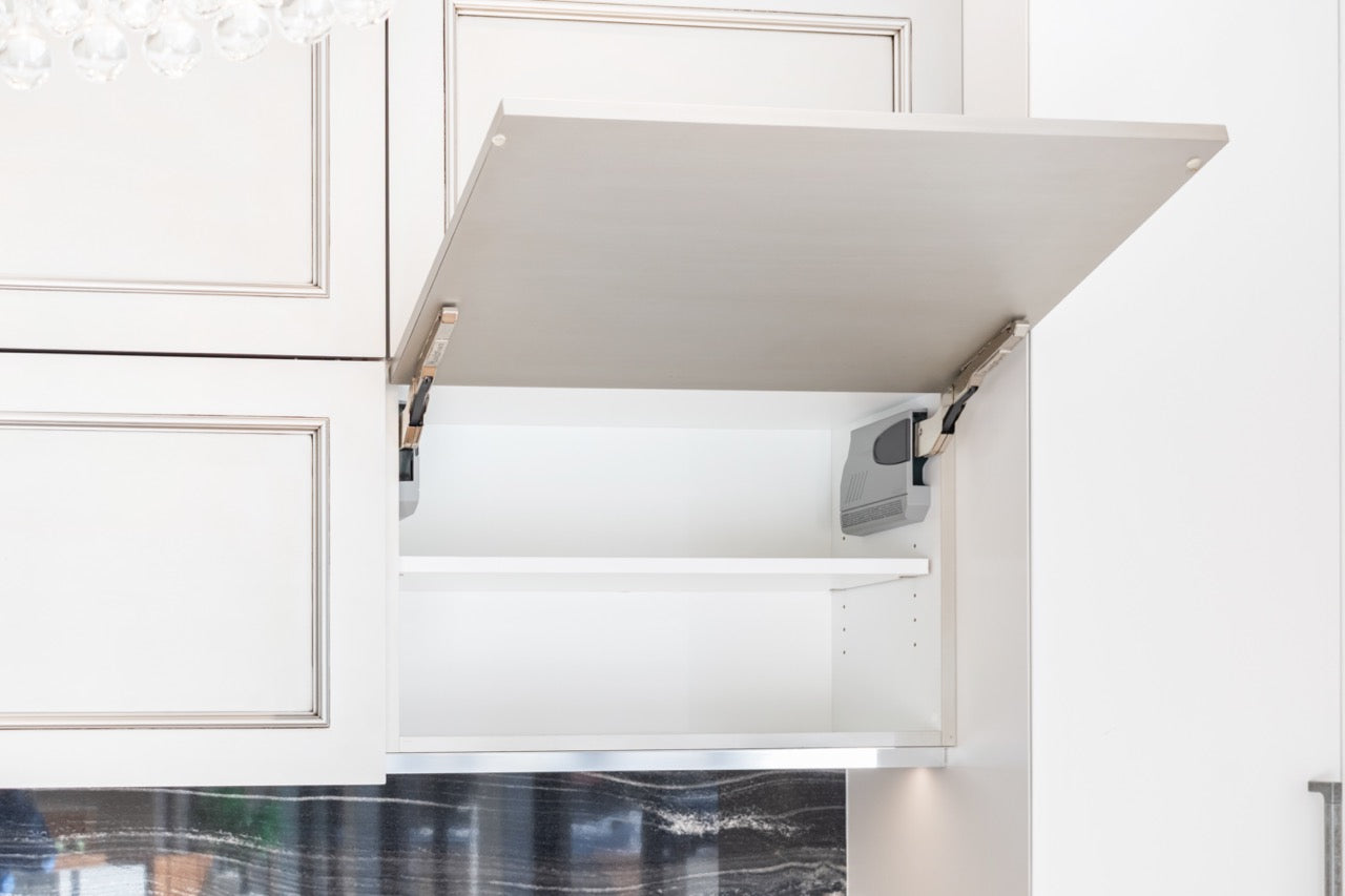 Plain & Fancy Transitional White Butler's Pantry Wall