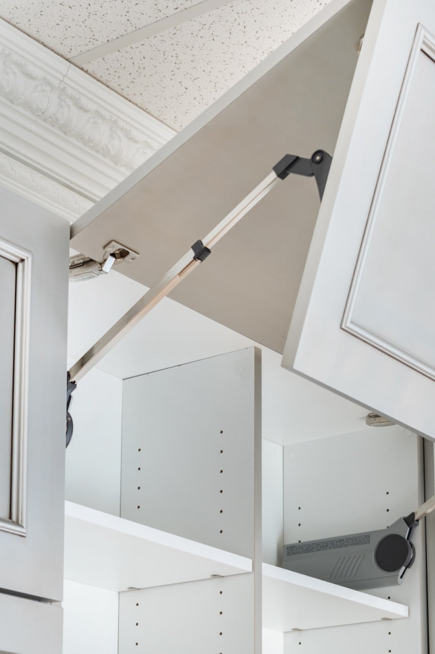 Plain & Fancy Transitional White Butler's Pantry Wall