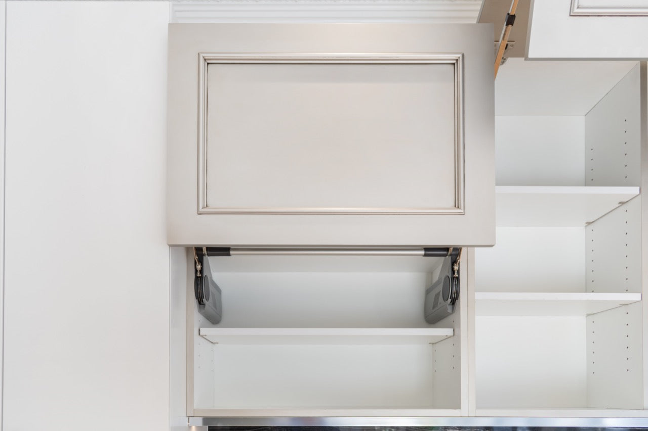 Plain & Fancy Transitional White Butler's Pantry Wall