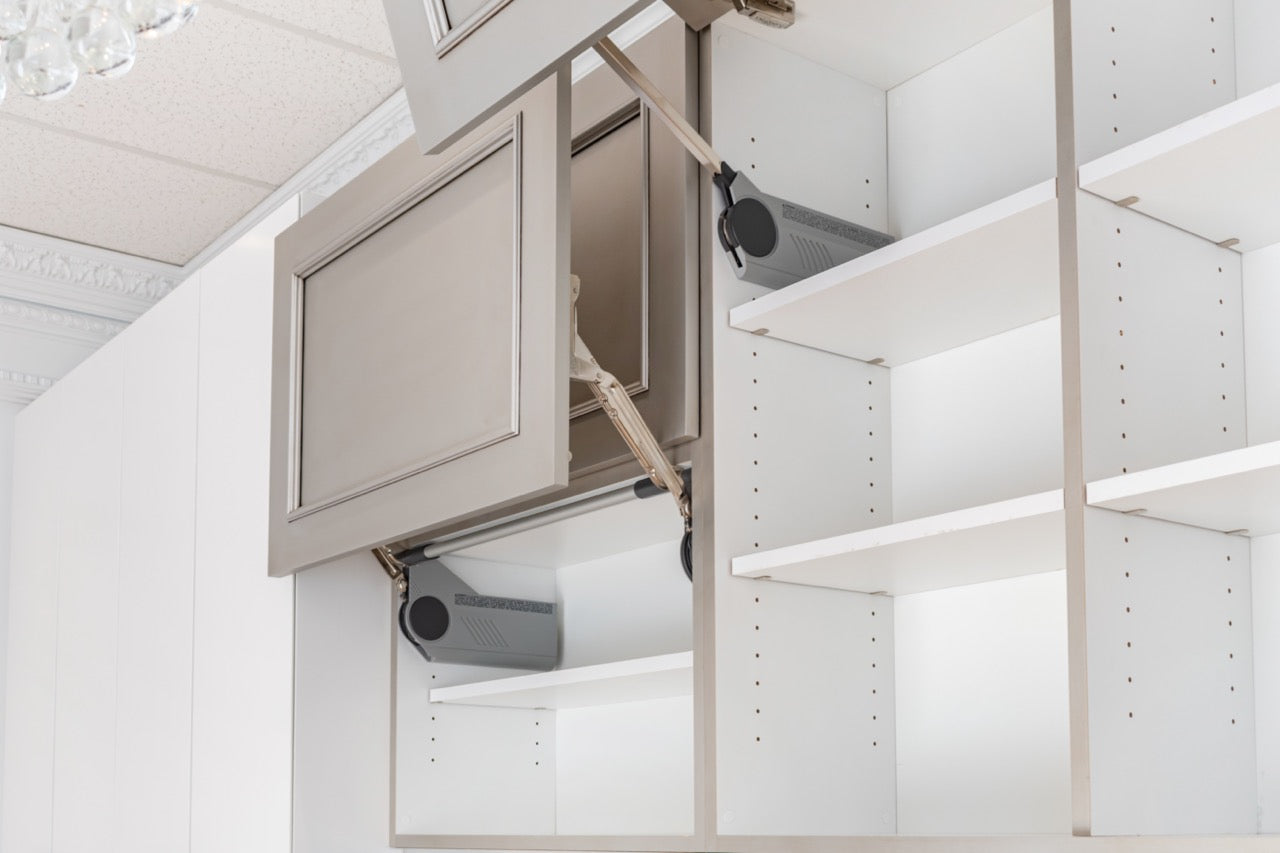 Plain & Fancy Transitional White Butler's Pantry Wall