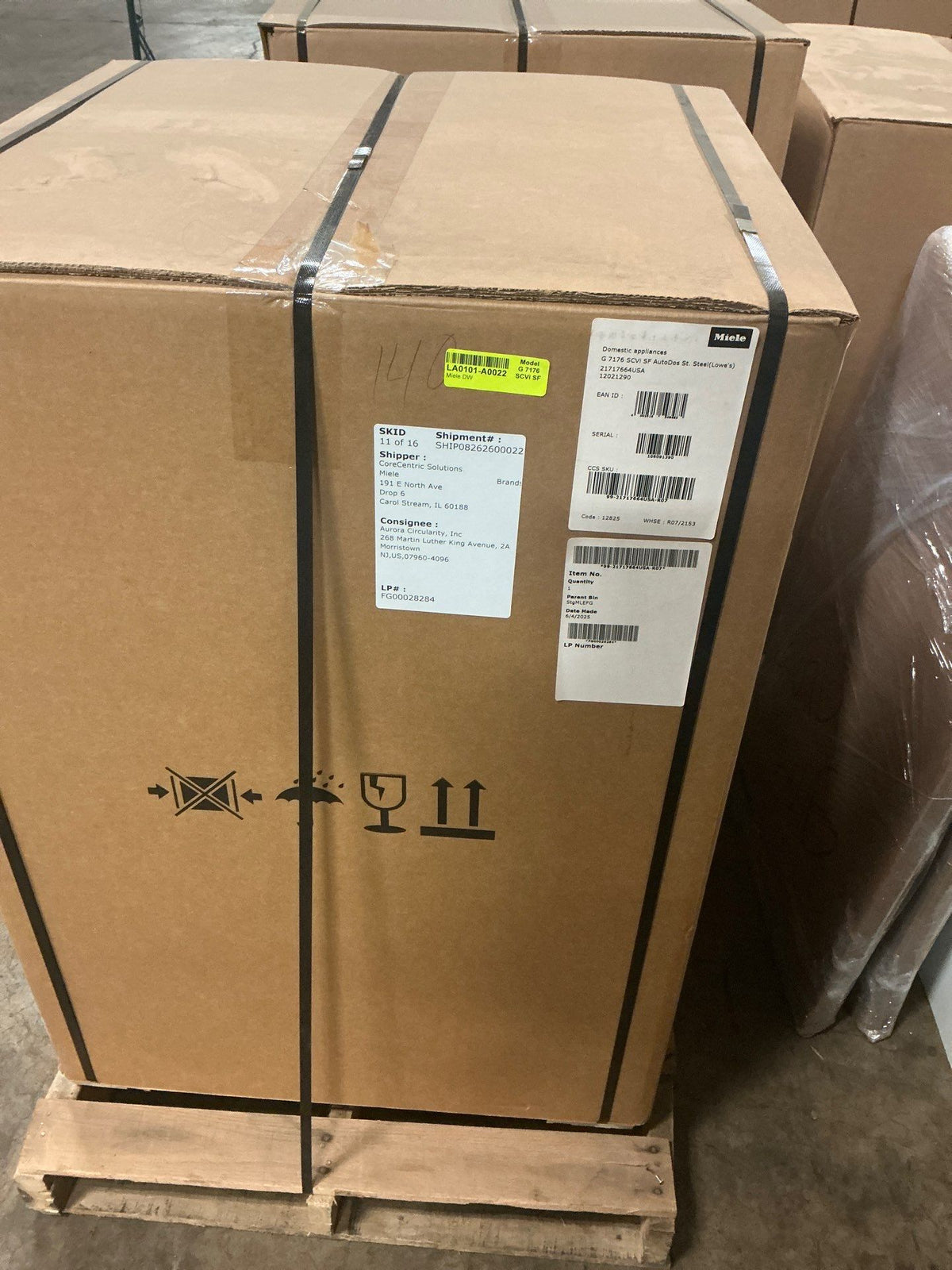 Luxury built-in Miele smart dishwasher with AutoDos and stainless steel top control
