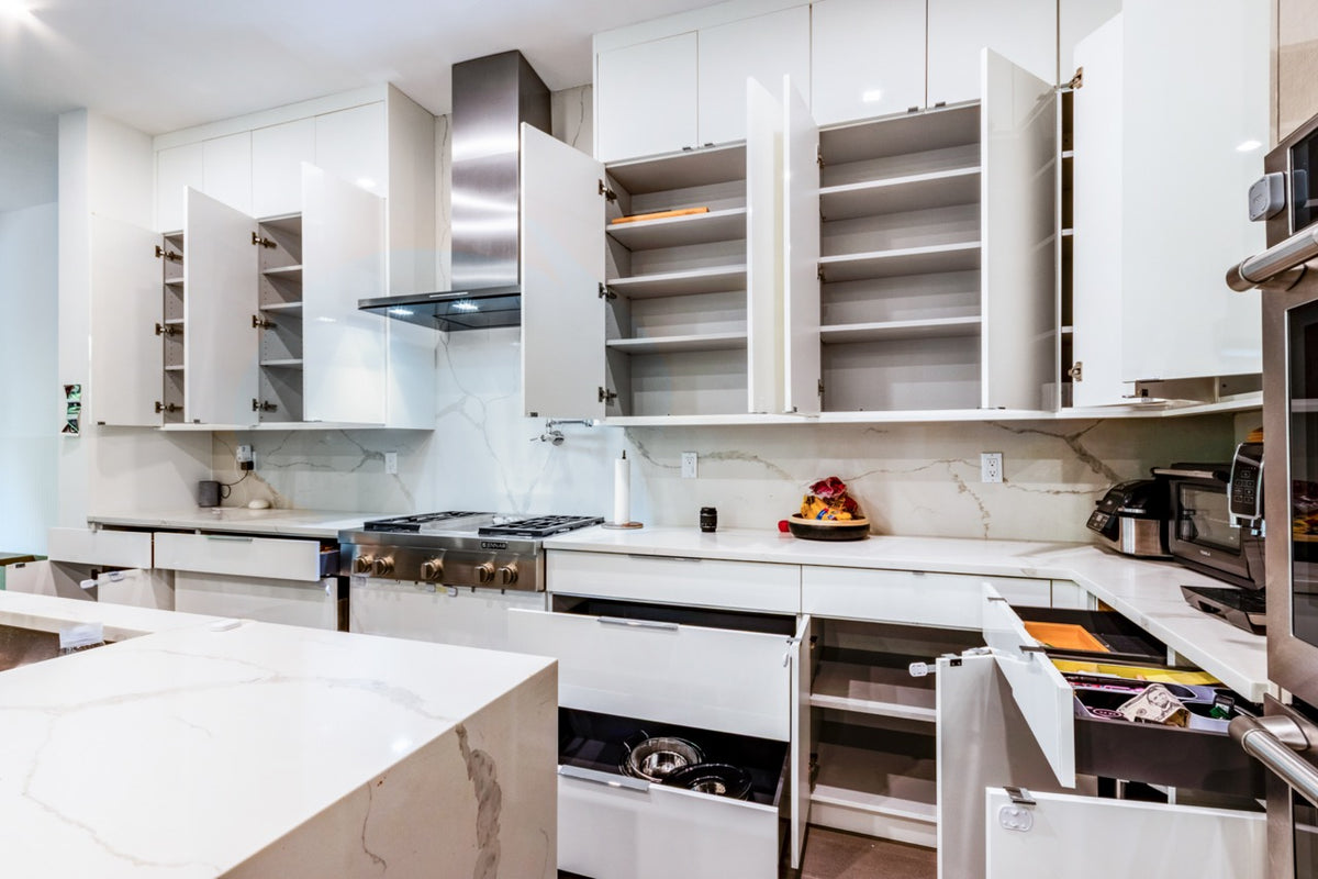 "The Ashworth" Modern Two-Tone Kitchen with JennAir Appliances