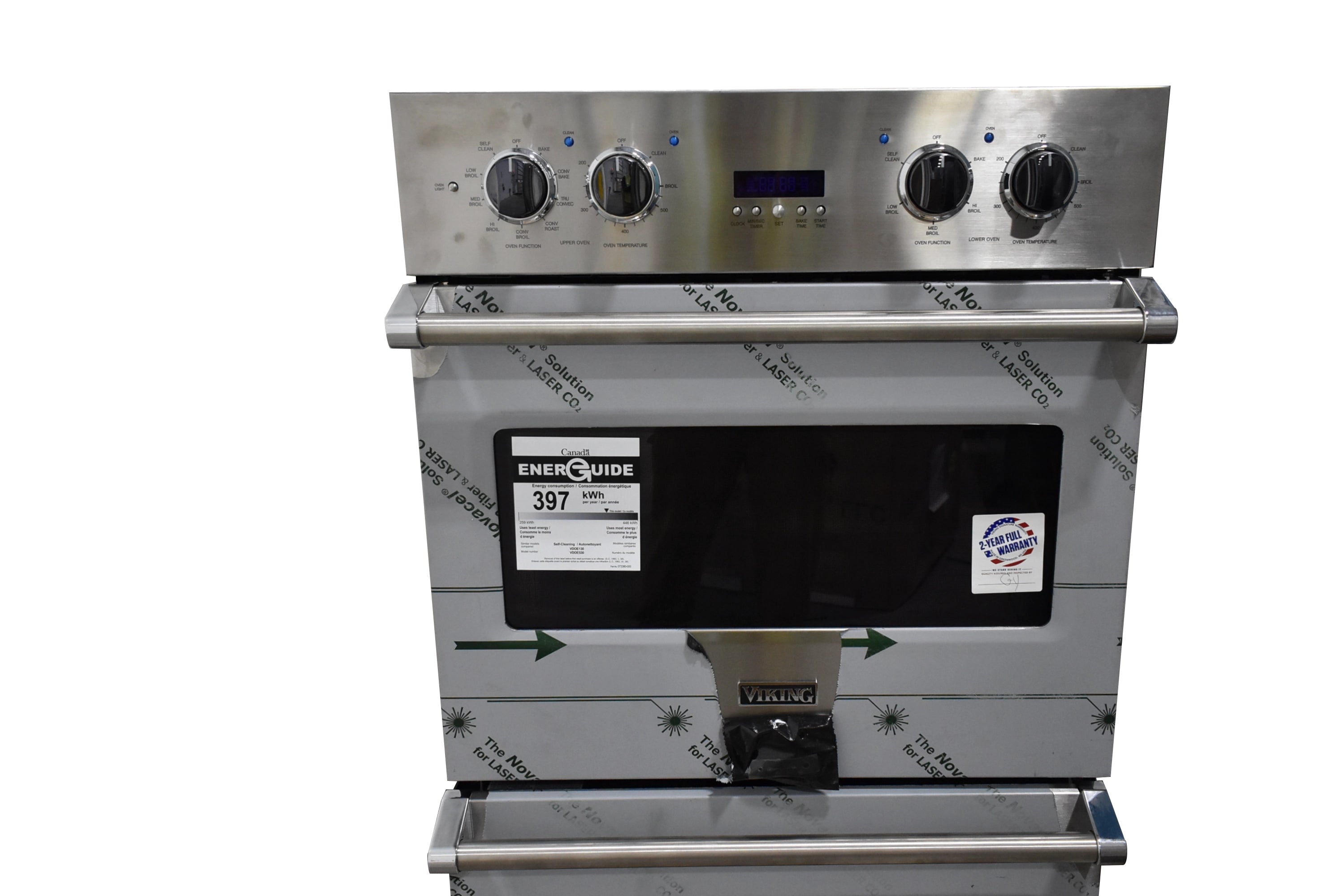 Viking 5 Series VDOE130SS 30" Stainless Steel Double Wall Oven