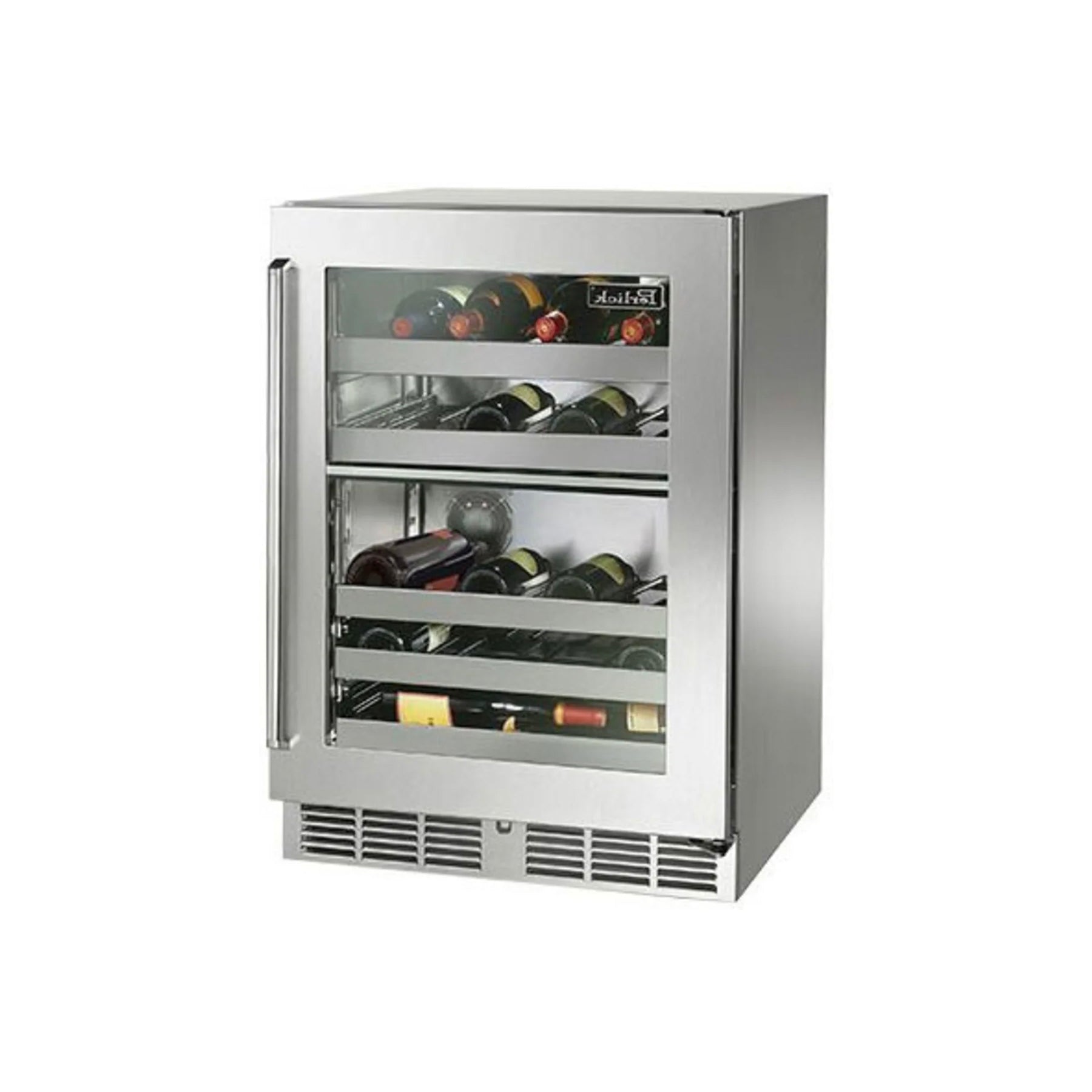 Perlick HP24DS34R 24" Stainless Steel Undercounter Wine Cooler 