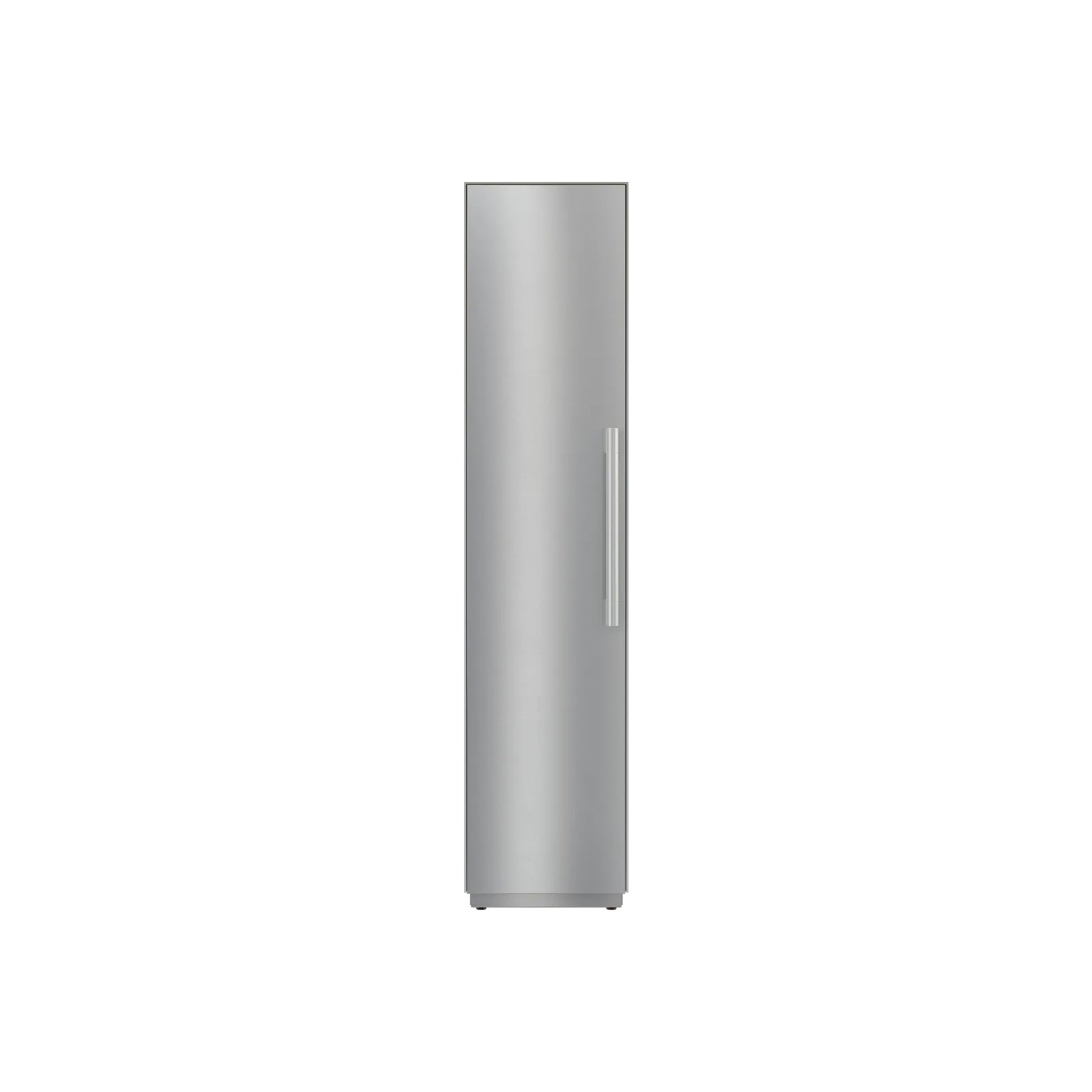 Miele F 2412 Vi MasterCool 18 inch integrated freezer column front view with stainless steel panel