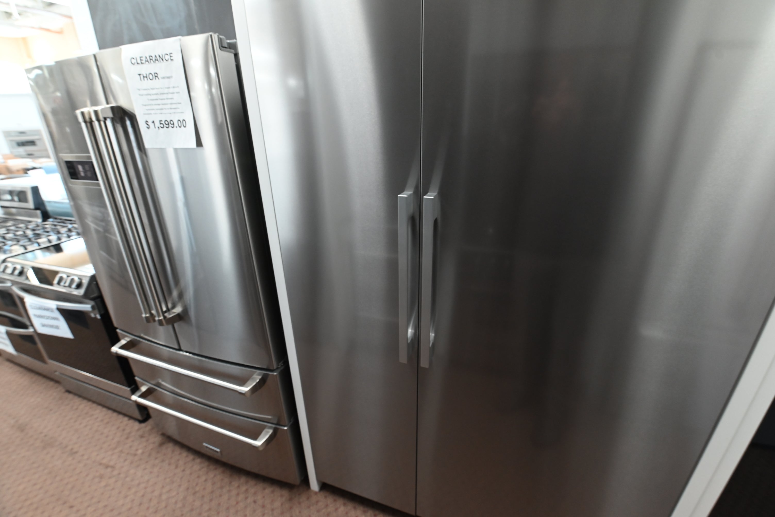 Luxury 18 inch built in panel ready freezer column with push to open door by Miele