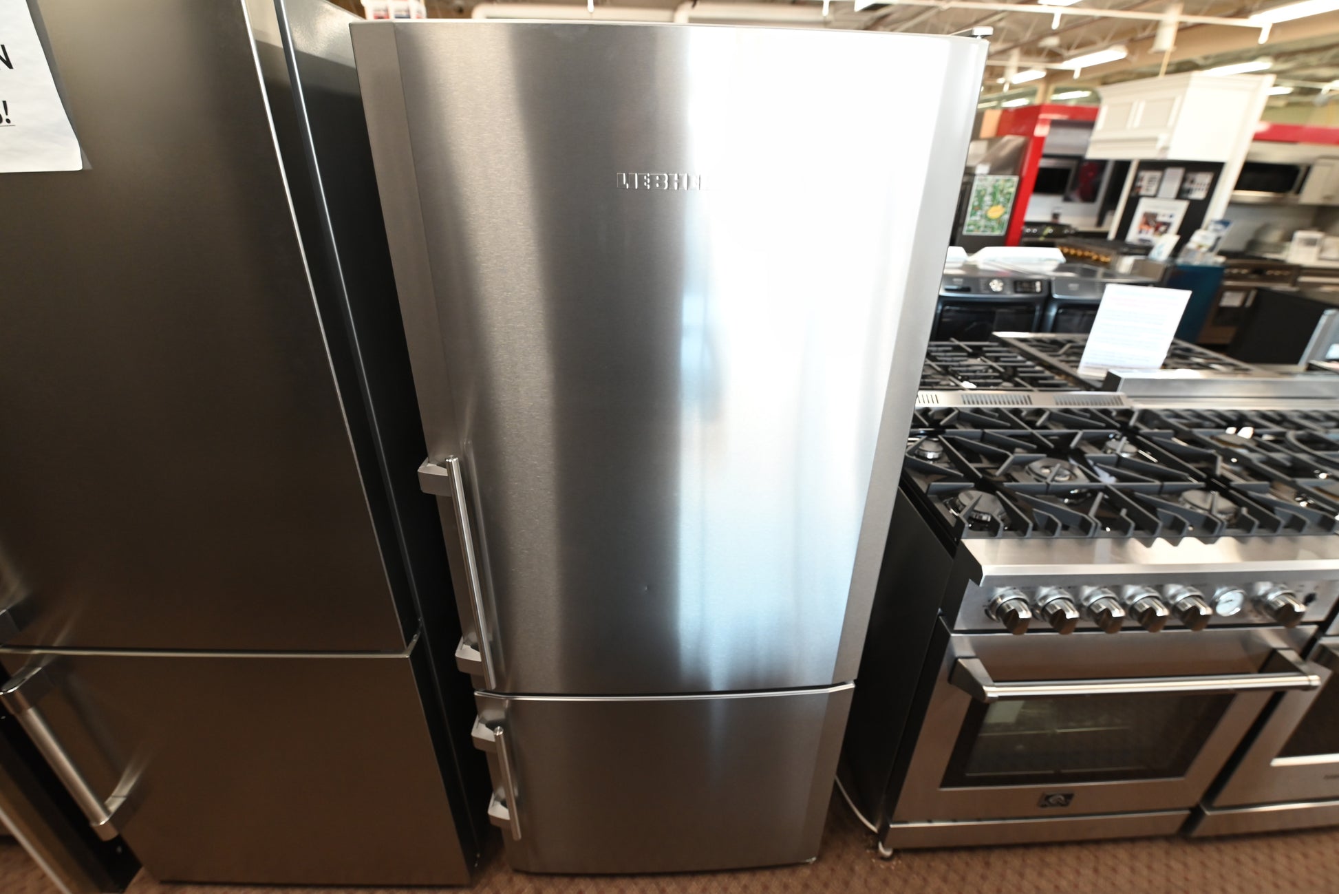 Liebherr CS1400R 30-inch counter-depth bottom-freezer refrigerator in SmartSteel