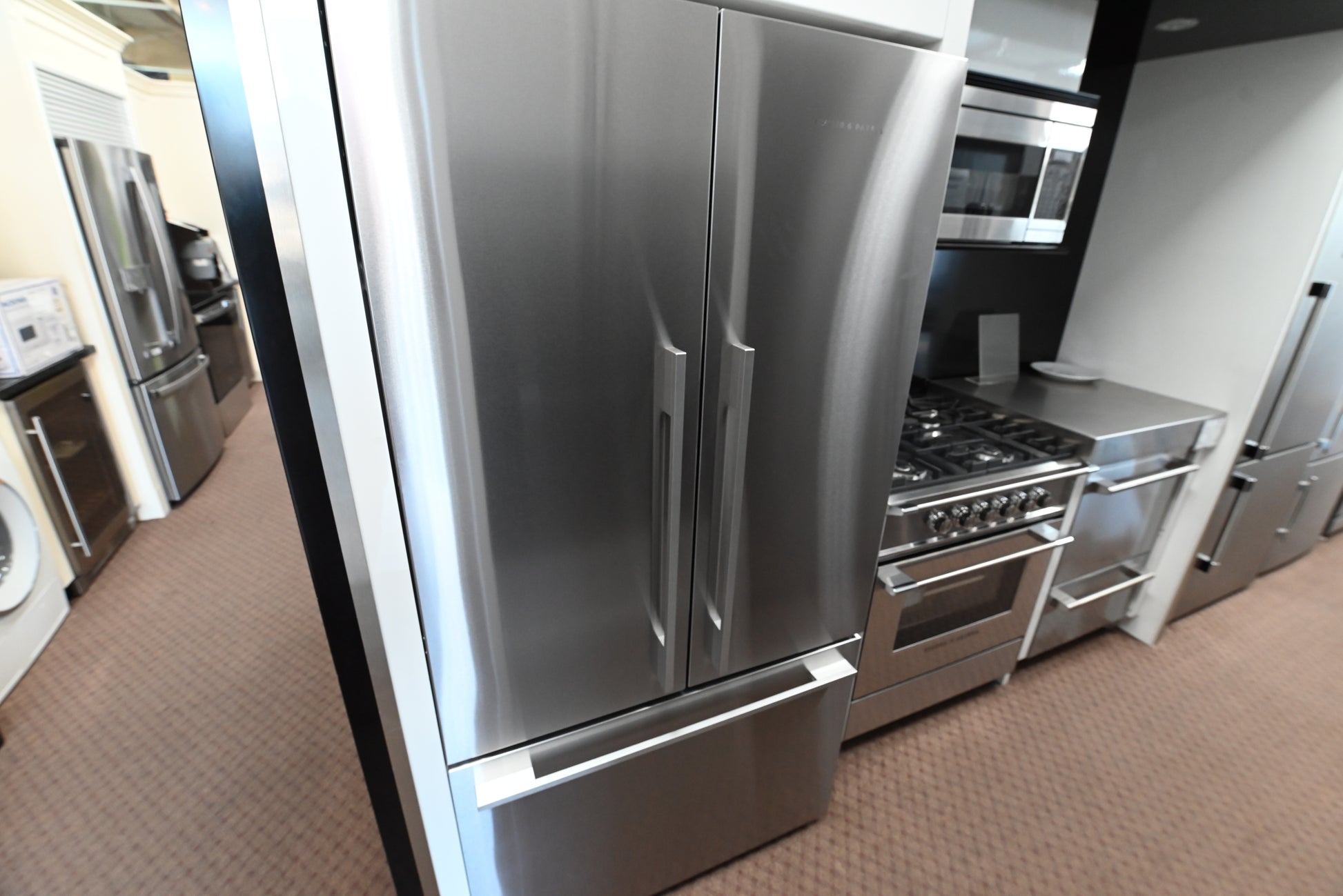 Fisher Paykel Series 7 36 inch French door refrigerator in EZKleen stainless steel RF201ADX5 N