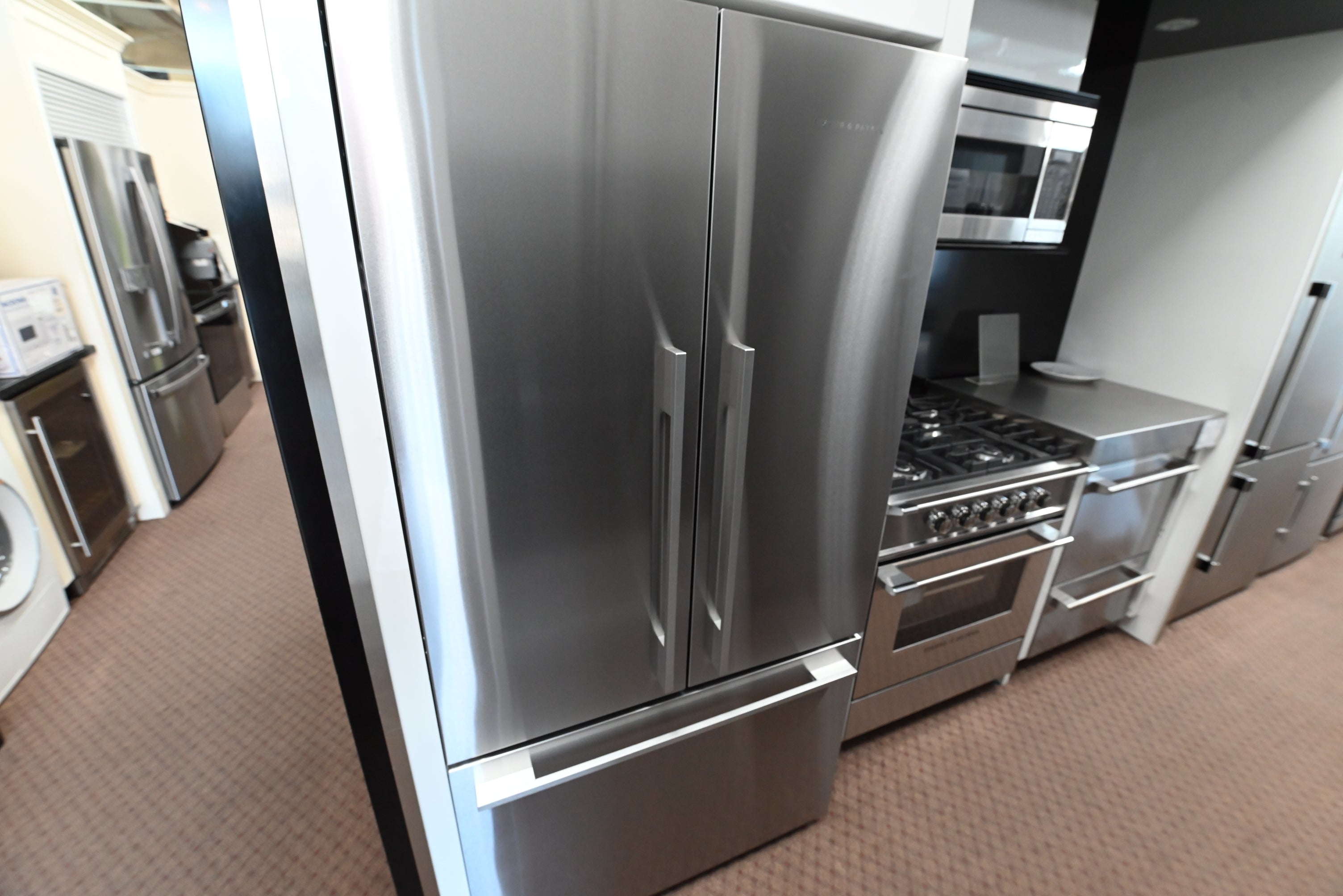 Fisher Paykel Series 7 36 inch French door refrigerator in EZKleen stainless steel RF201ADX5 N