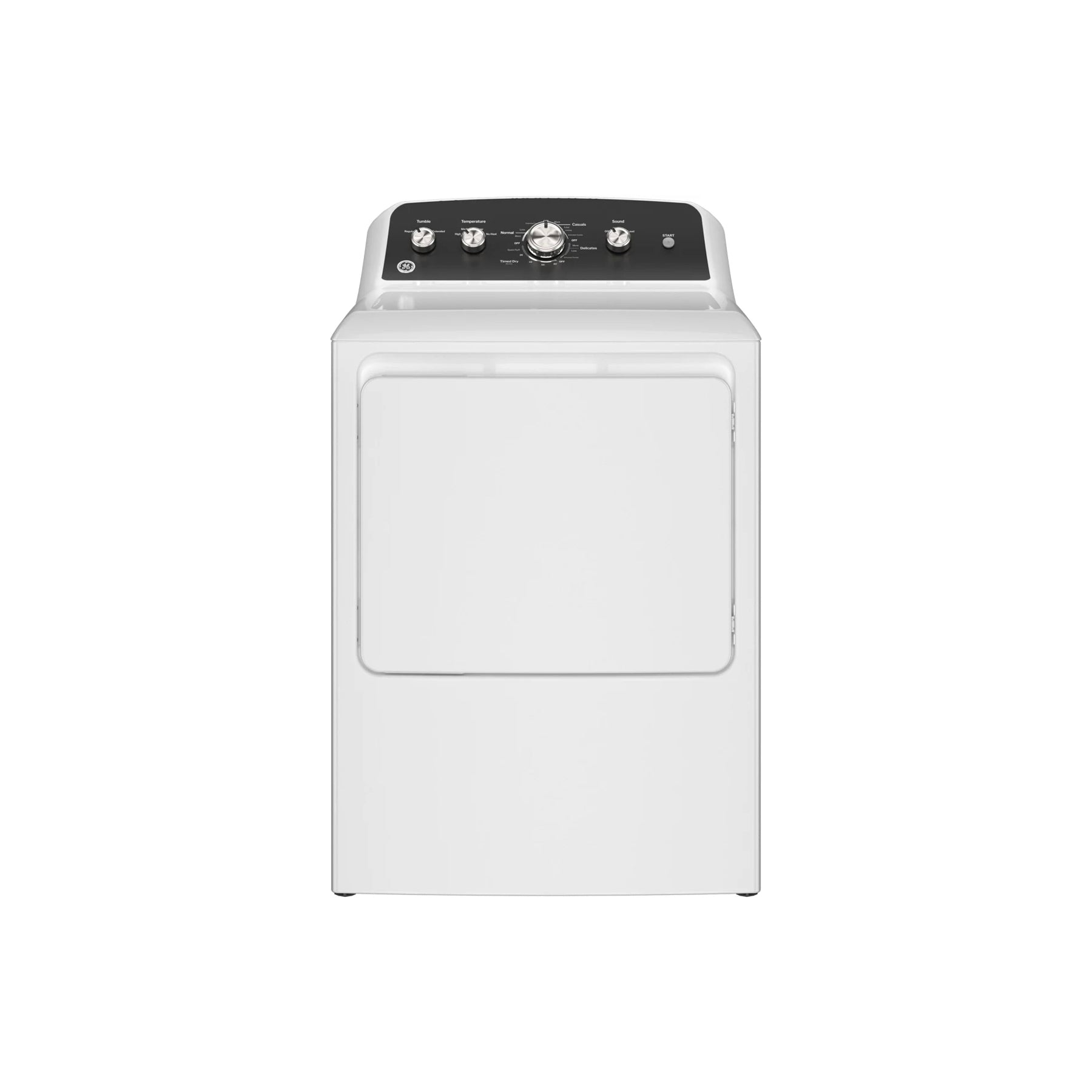 GE GTD48GASWWB 27" White Front Load Gas Dryer