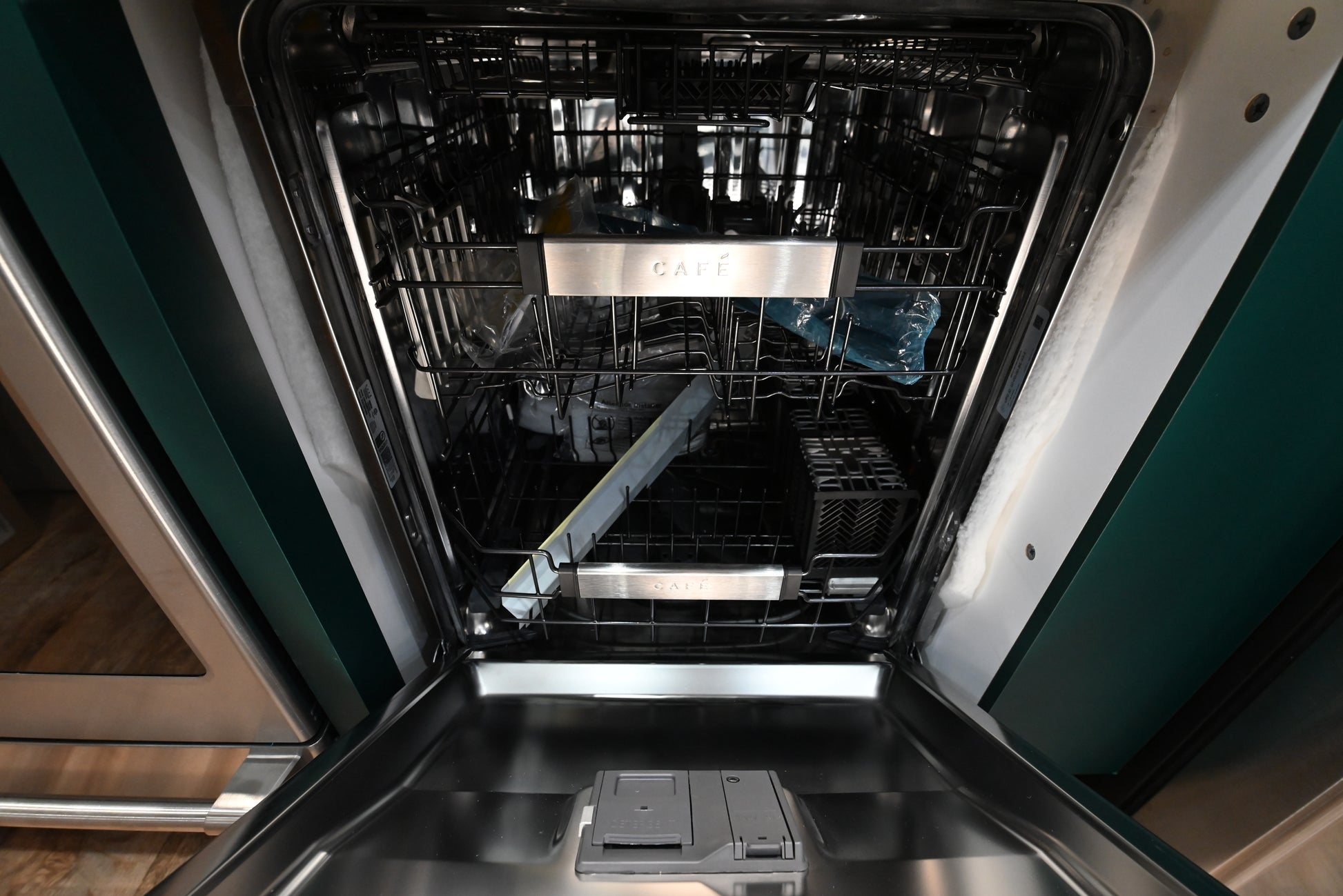 Luxury 24 inch tall tub stainless interior dishwasher with CustomFit third rack by Cafe