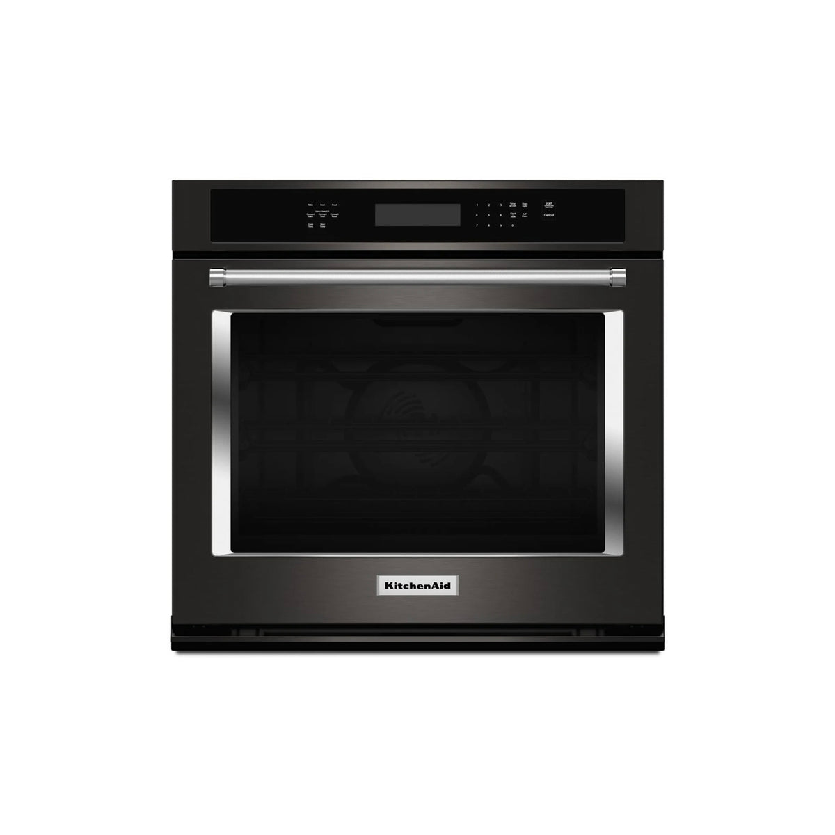 KitchenAid KOSE500EBS 30" Black Stainless Steel Single Wall Oven