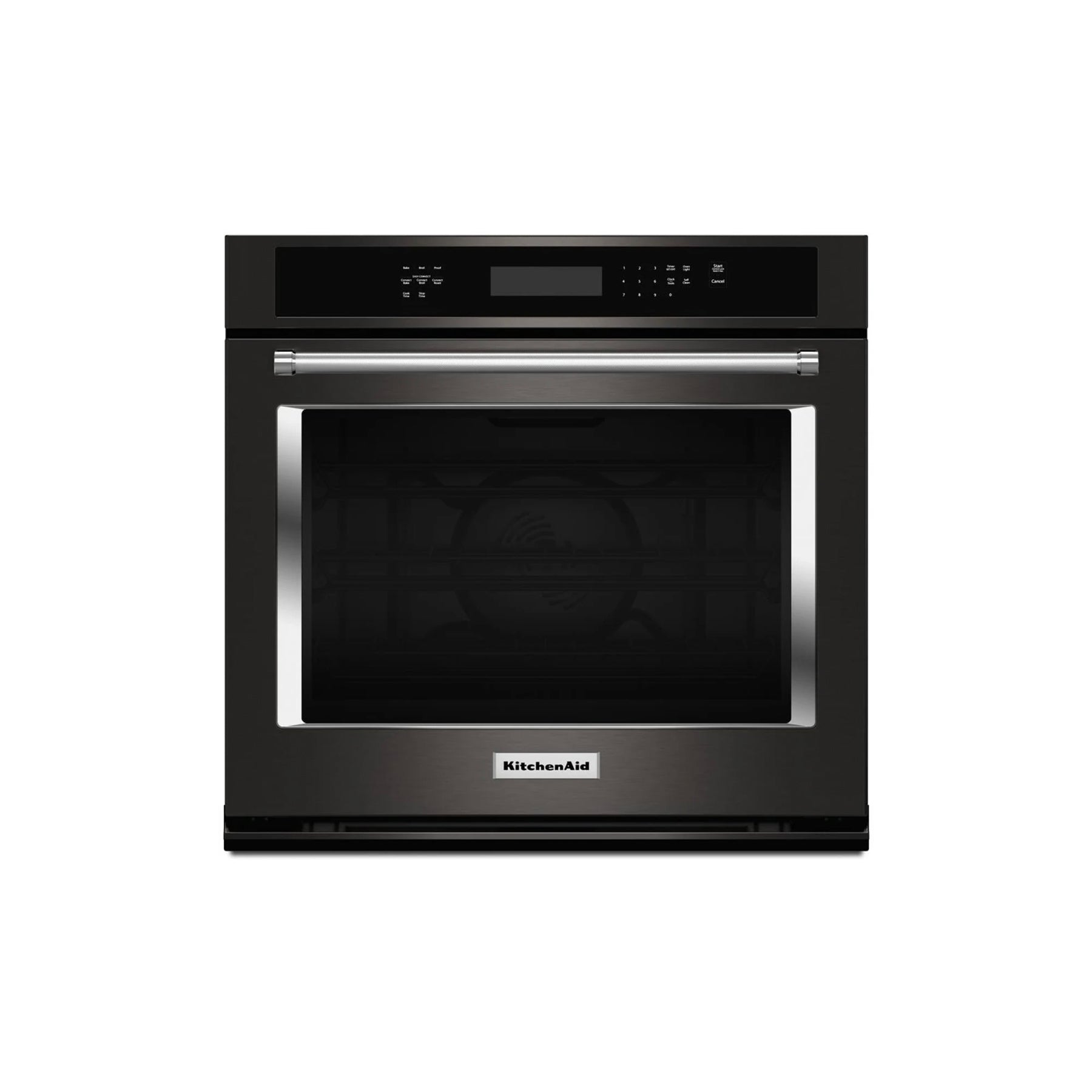 KitchenAid KOSE500EBS 30" Black Stainless Steel Single Wall Oven