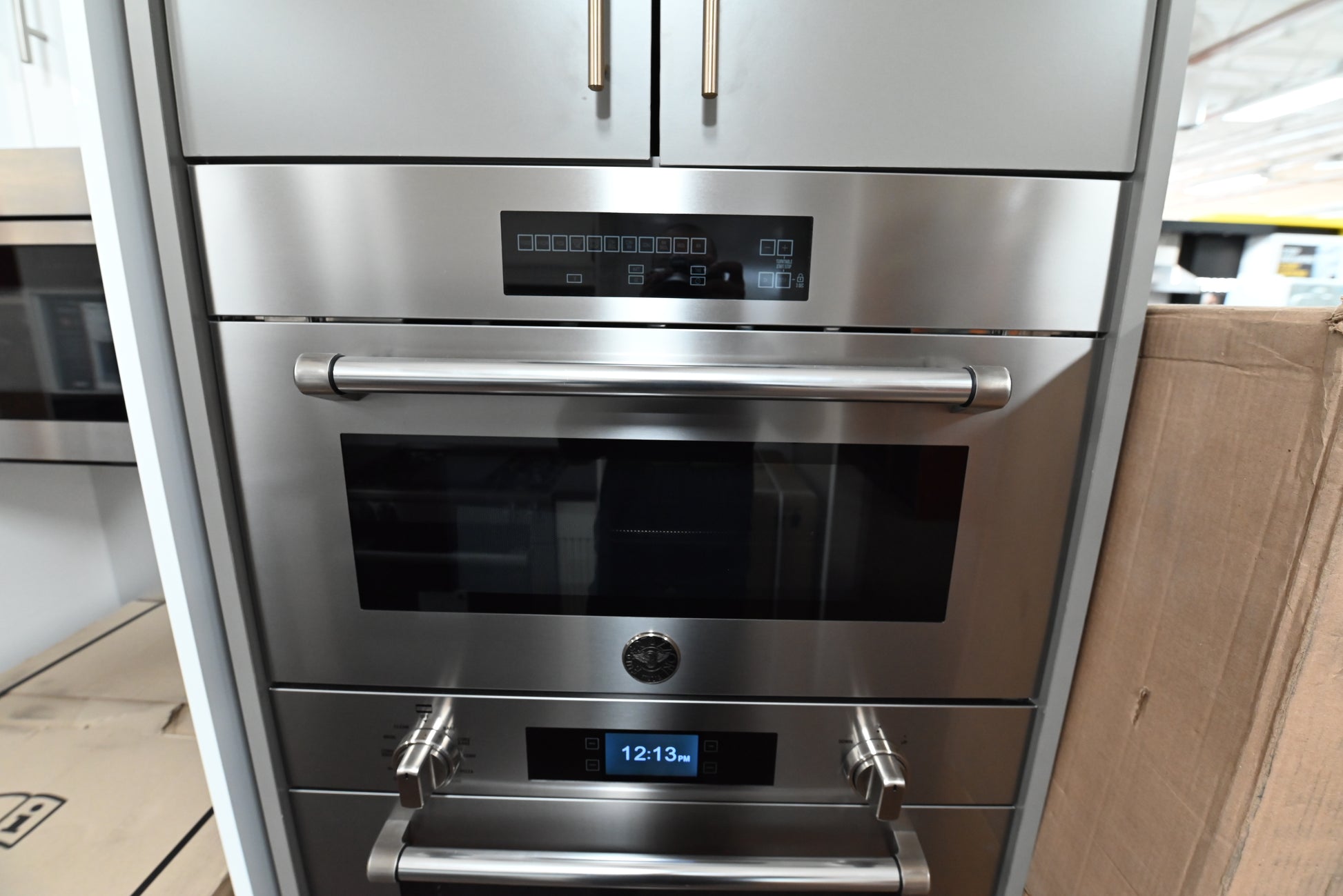 Bertazzoni MAST30SOEX Master Series 30 inch built in convection speed oven front view stainless steel