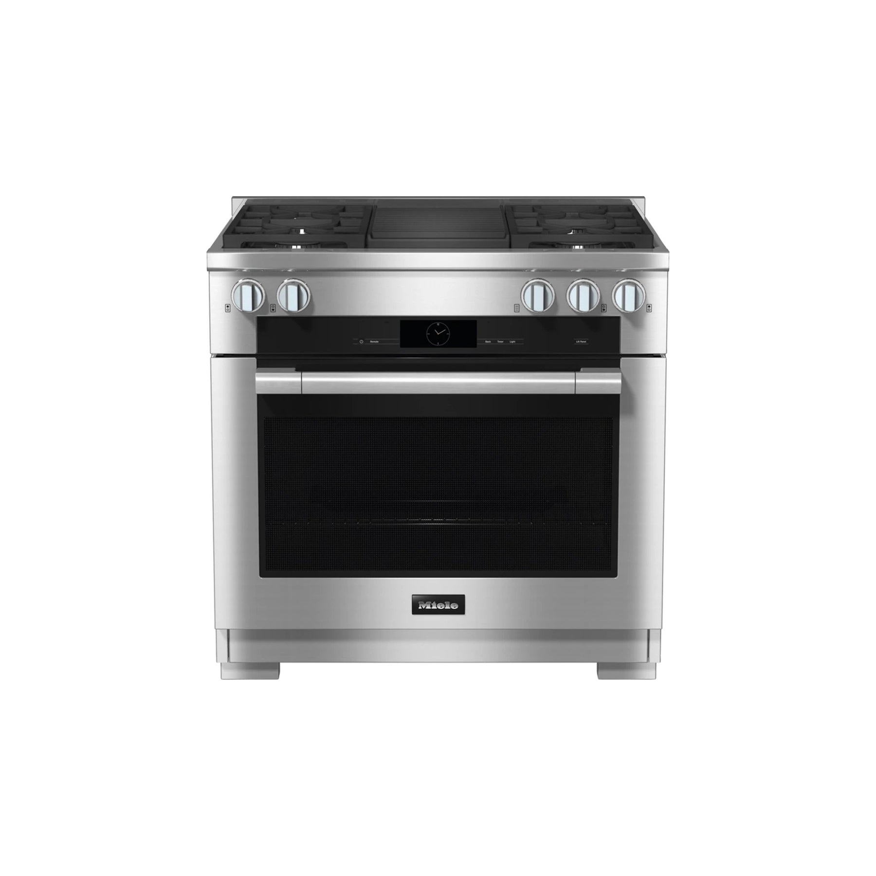 Miele HR1935-3G DFGR36" Stainless Steel Dual Fuel Range with Grill