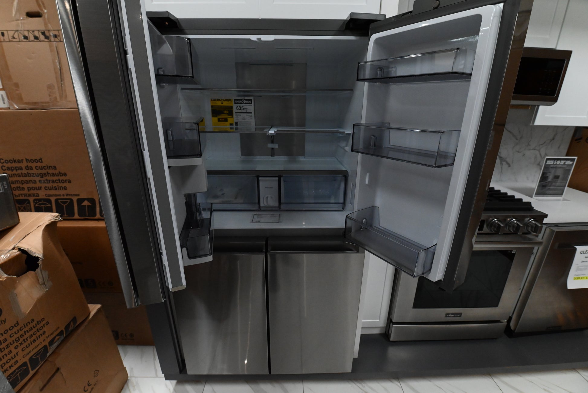 Luxury 36 inch french door refrigerator with hidden internal beverage center by Dacor