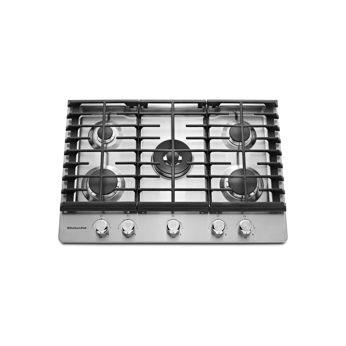 KitchenAid KCGS550ESS 30" Stainless Steel Gas Cooktop