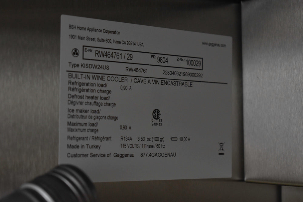 Gaggenau RW464761 24" Panel Ready Dual Zone Tall Wine Cooler