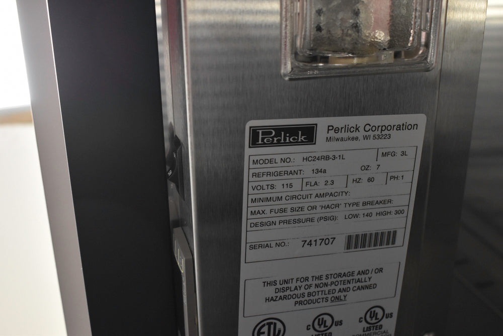 Perlick HC24RB31L 24" Stainless Steel Undercounter Refrigerator