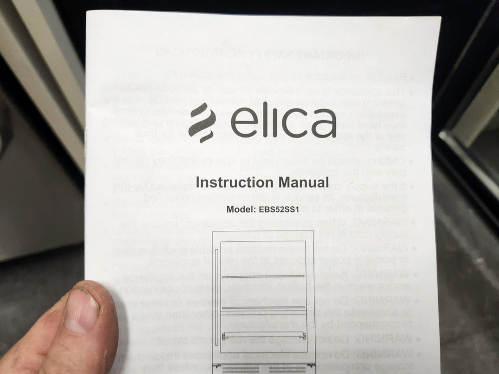 Elica EWS52SS1 24" Stainless Steel & Glass Door Dual Zone Wine Beverage Center