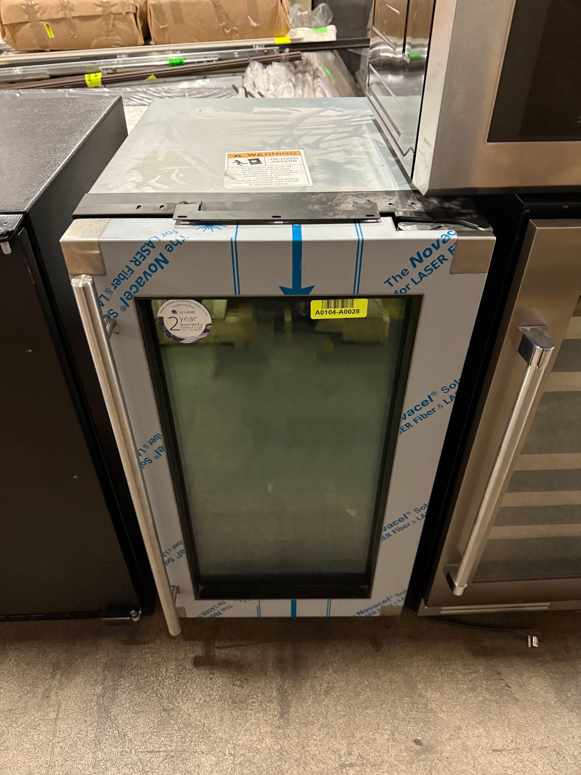 U-Line U-2218WCS-00B 18" Stainless Steel Undercounter Wine Cooler