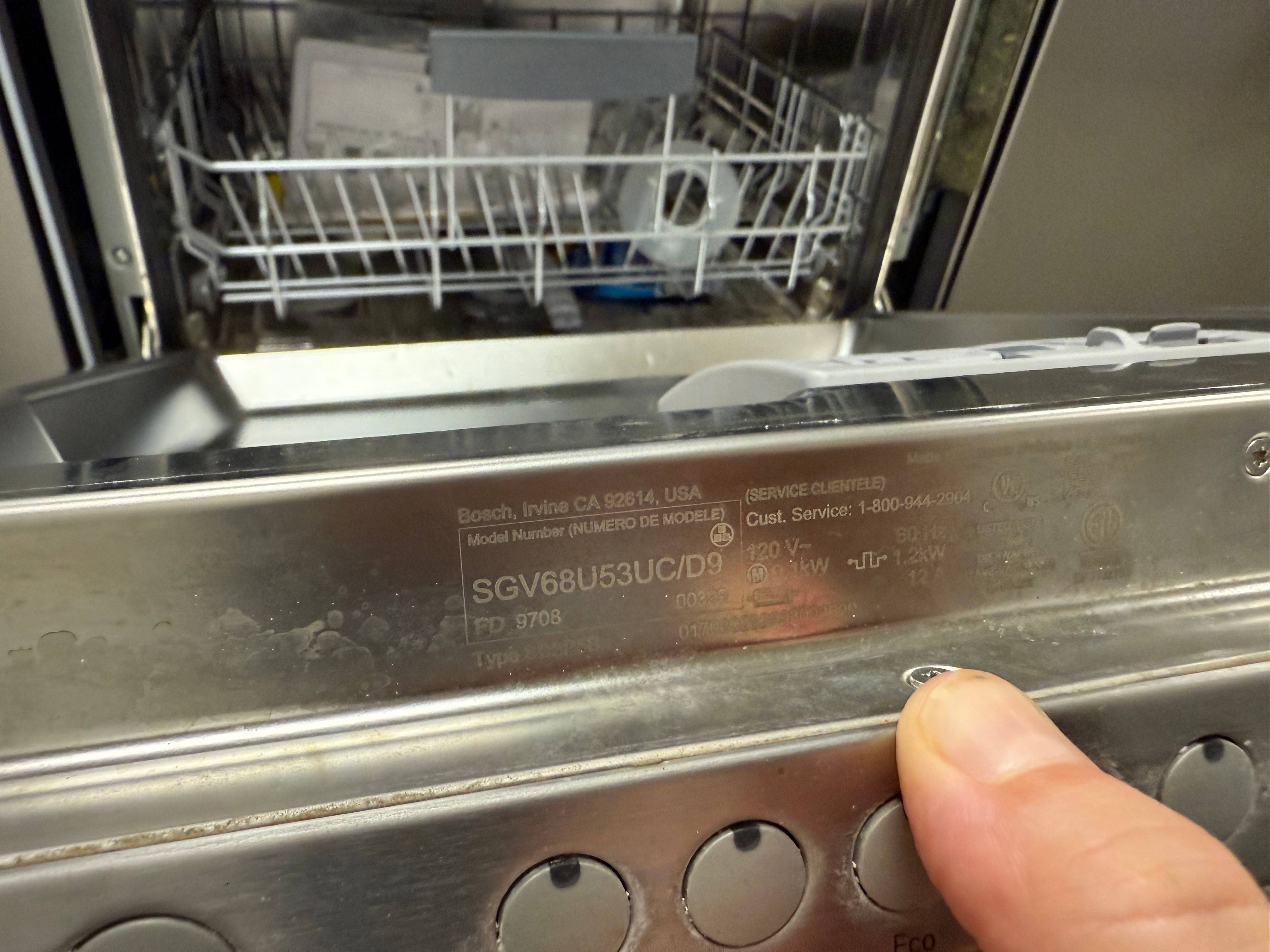 Bosch SGV68U53UC 800 Series 24" Panel Ready Dishwasher, Pre-Owned