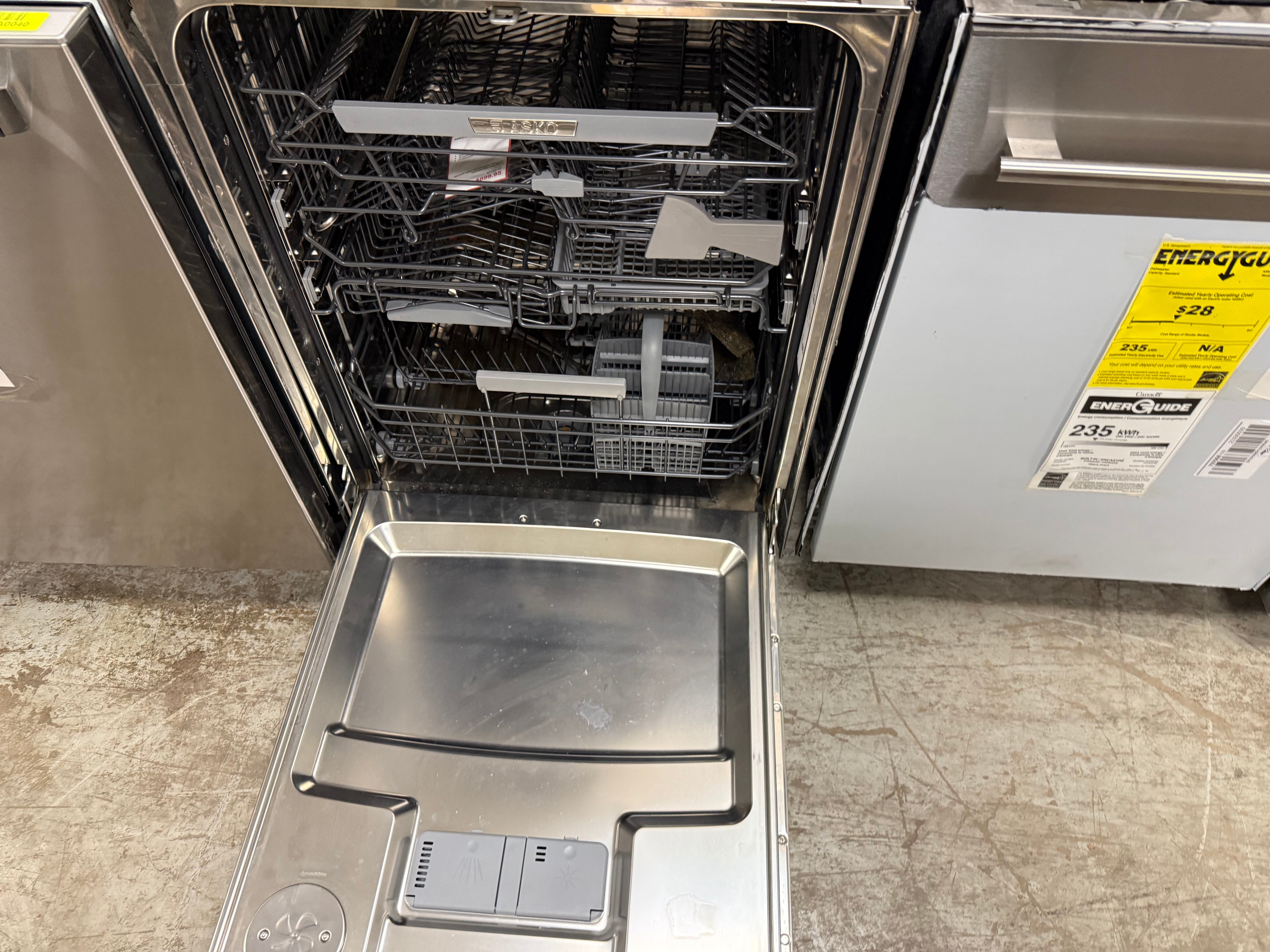 Asko XXL Series D5654XXLHS/TH 24" Stainless Steel Dishwasher