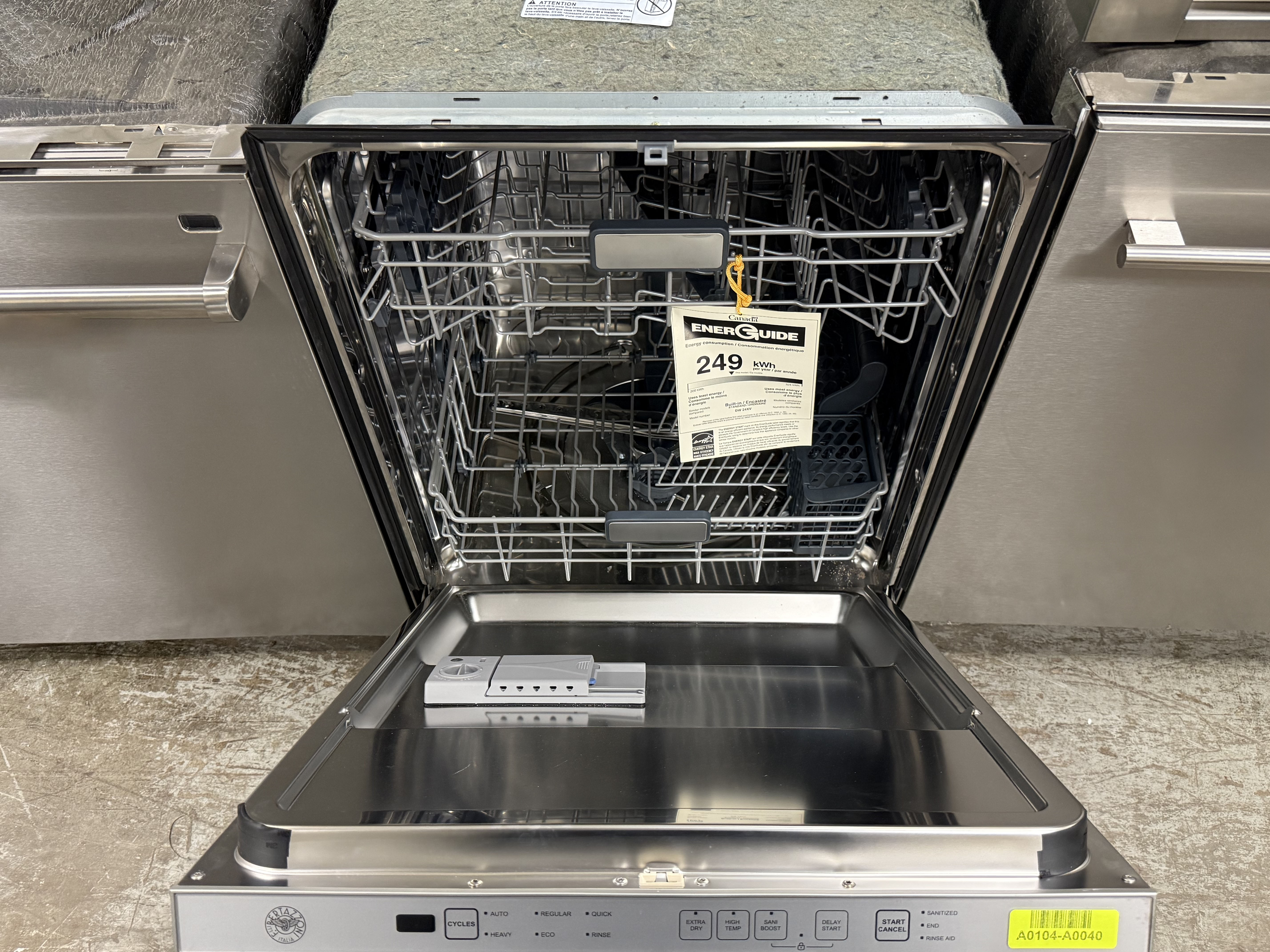 Bertazzoni DW24X 24" Stainless Steel Dishwasher