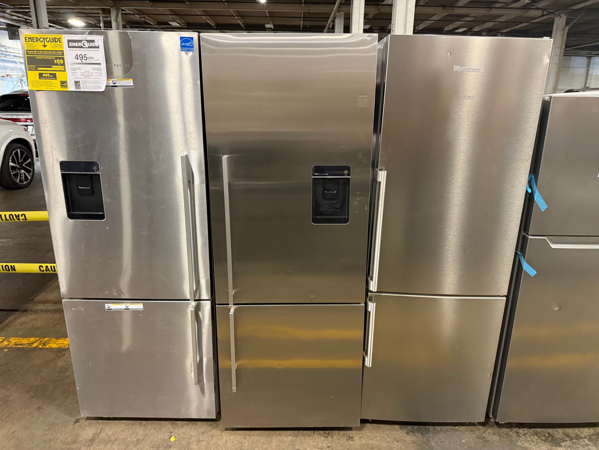 Fisher & Paykel RF135BDRUX4 25" Stainless Steel Counter Depth Bottom Freezer Refrigerator