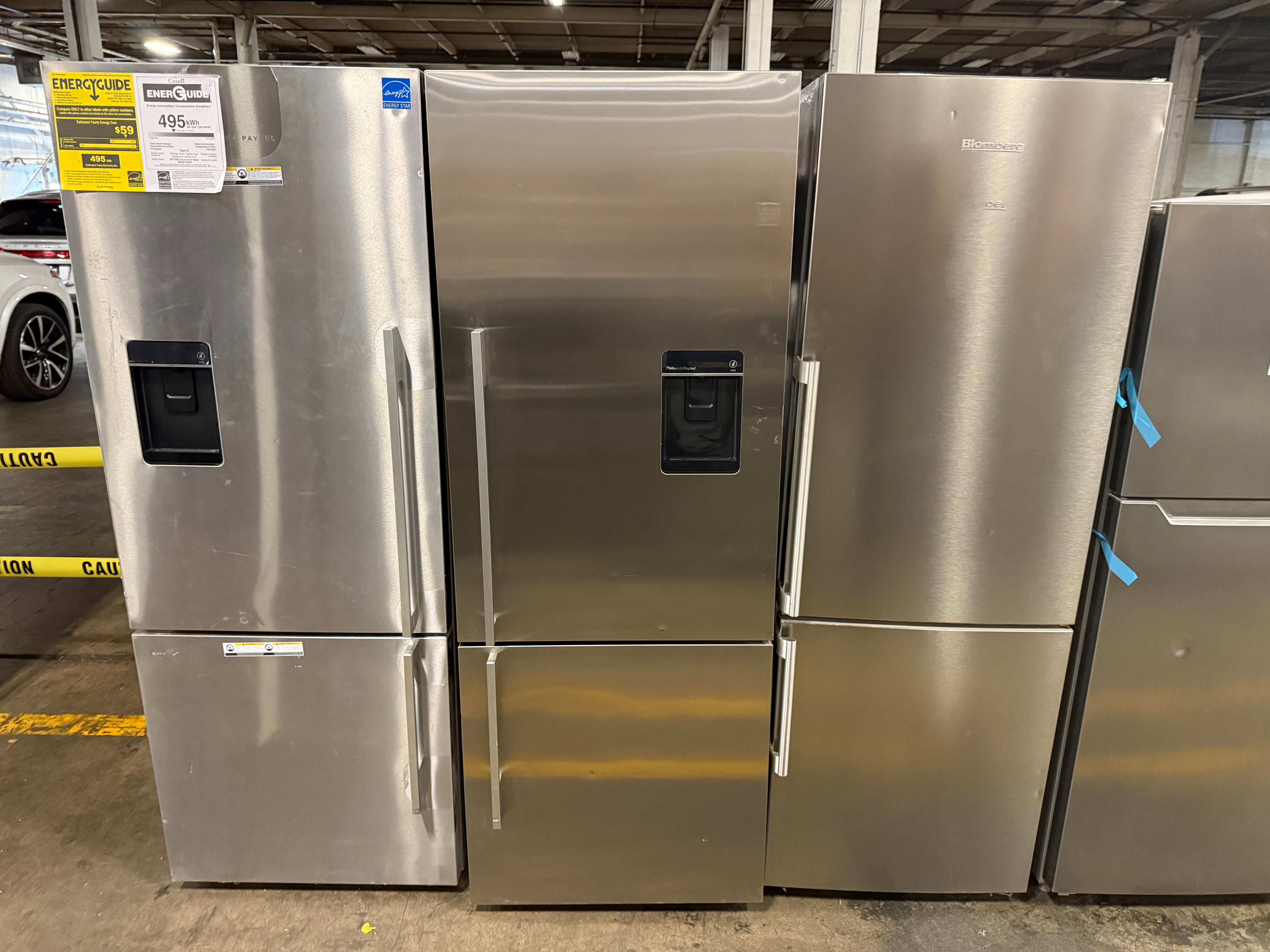 Fisher & Paykel RF135BDRUX4 25" Stainless Steel Counter Depth Bottom Freezer Refrigerator