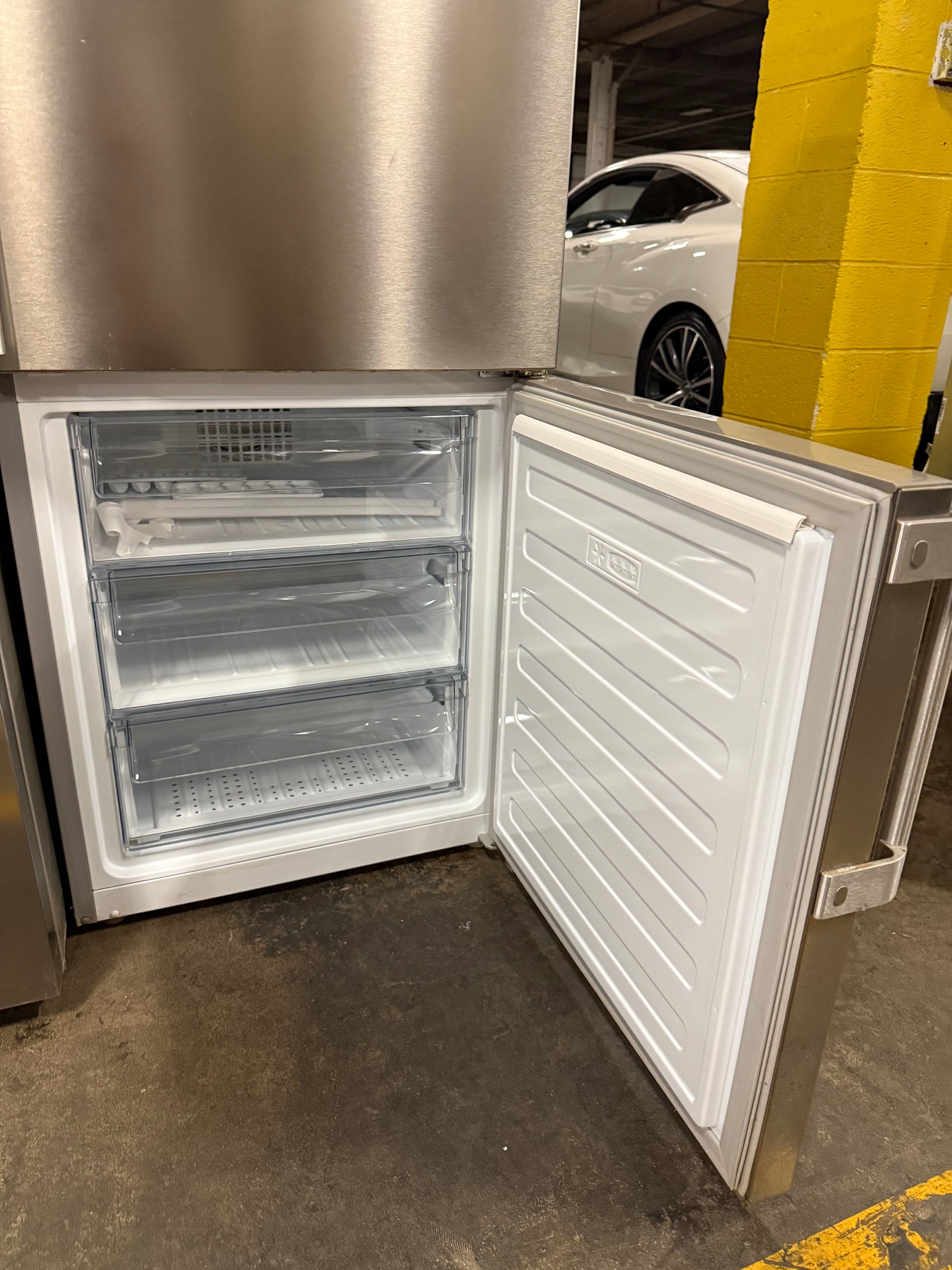 Blomberg BRFB1045SS 24" Stainless Steel Counter Depth Bottom Freezer Refrigerator