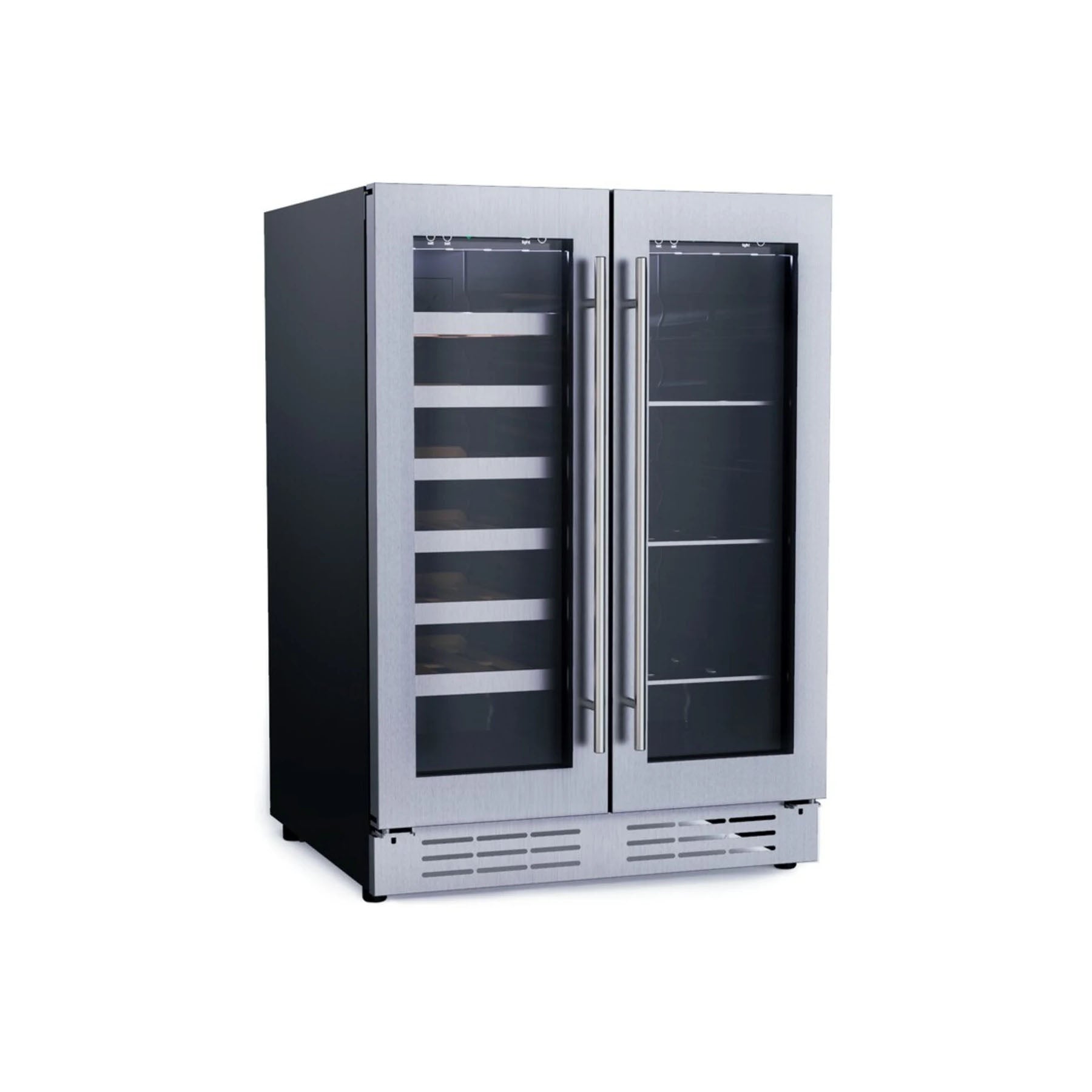 Elica EBF52SS1 24" Stainless Steel French Door Dual Zone Beverage & Wine Center