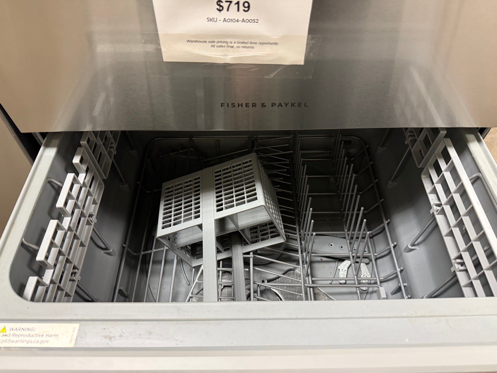Fisher & Paykel DishDrawer Series DD24DAX9 24" Stainless Steel Double DishDrawer Dishwasher
